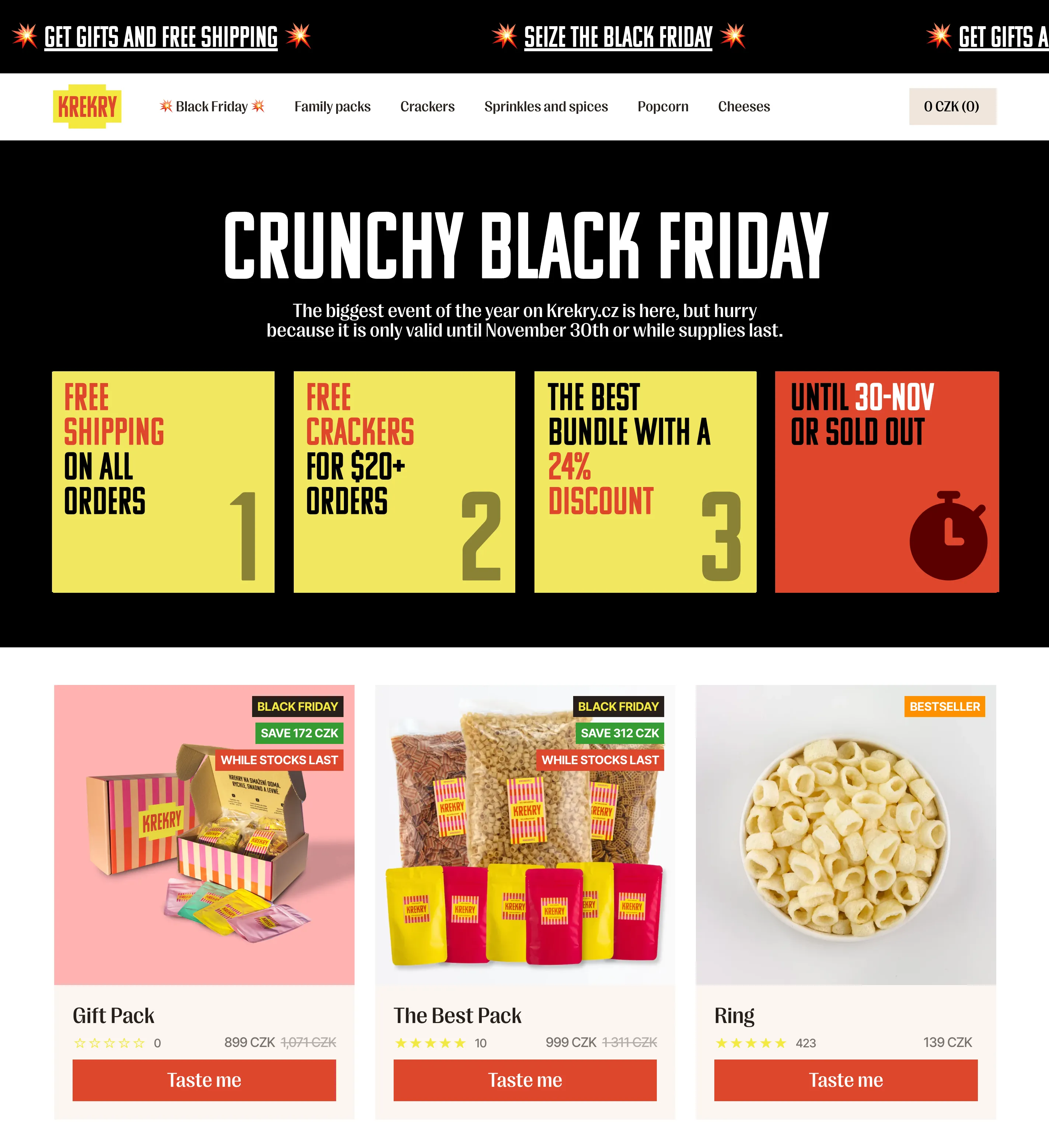 Our Black Friday 2025 landing page.