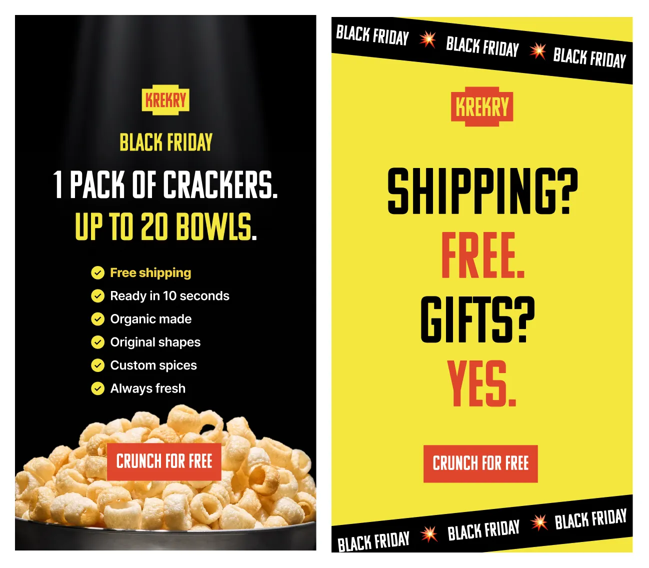 An example of couple of our static Meta ads.