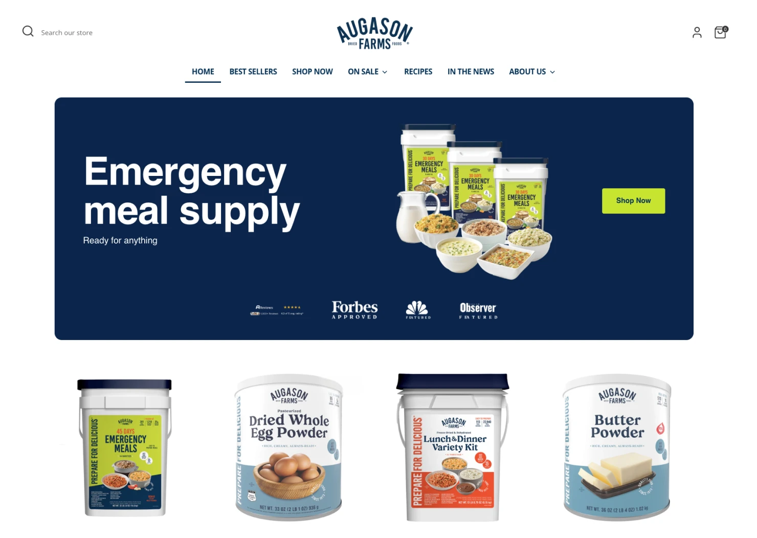 How a trusted shelf-stable food brand added incremental revenue across its catalog with frictionless on-site upsells.