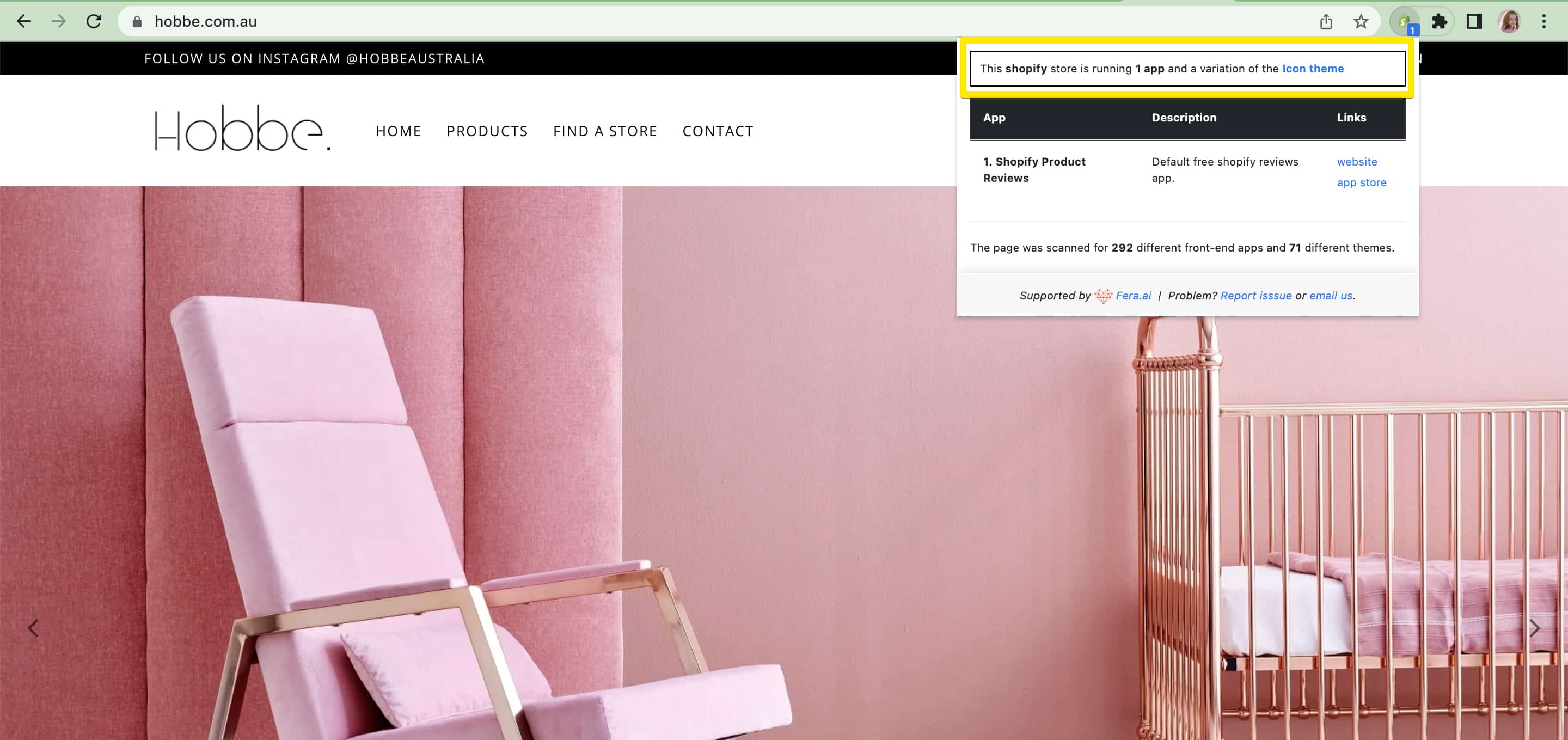 Extension Shopify App Detector