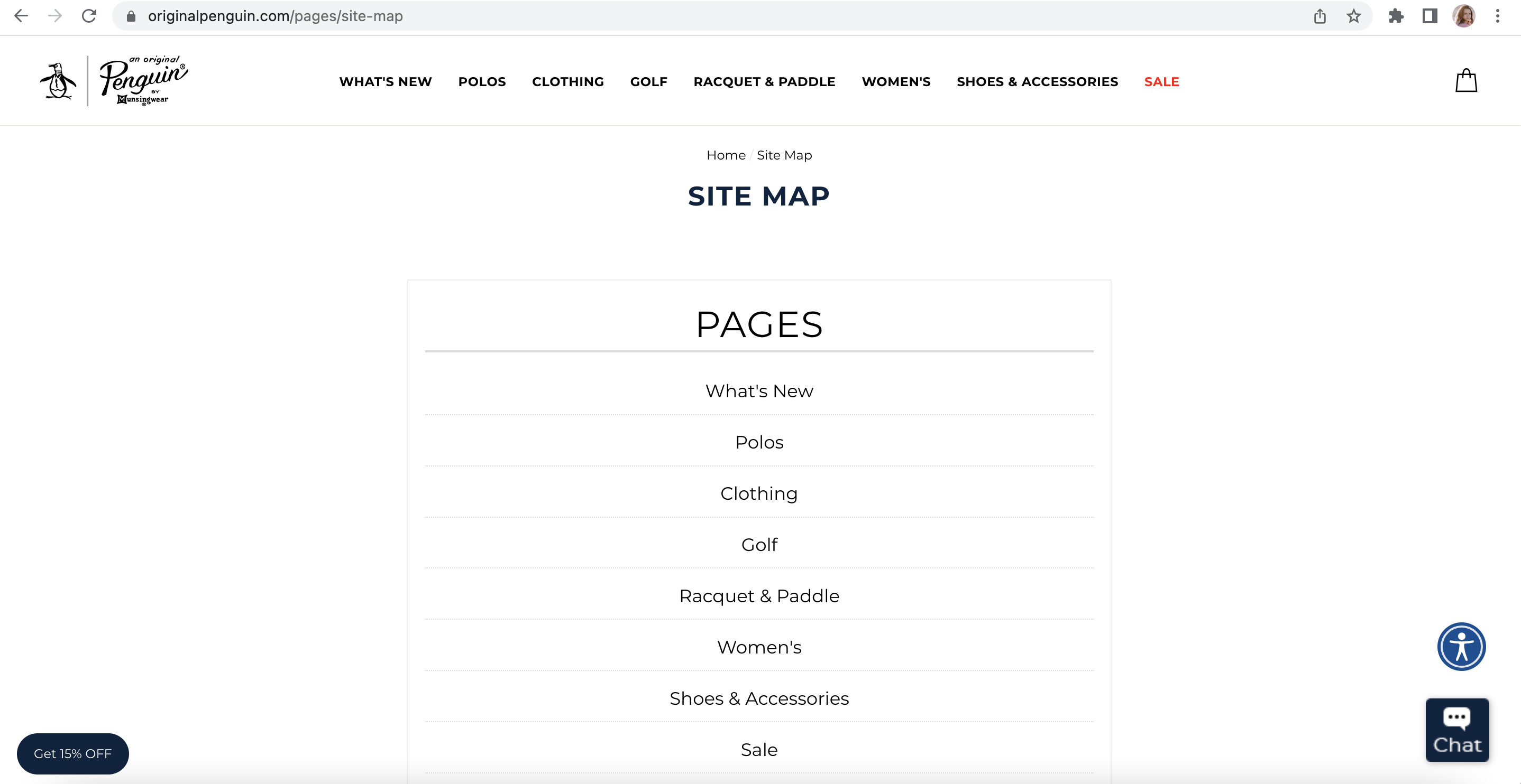 Sitemap HTML basique qui duplique le menu Shopify