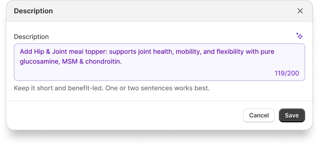 Generated description using AI in Candy Rack.