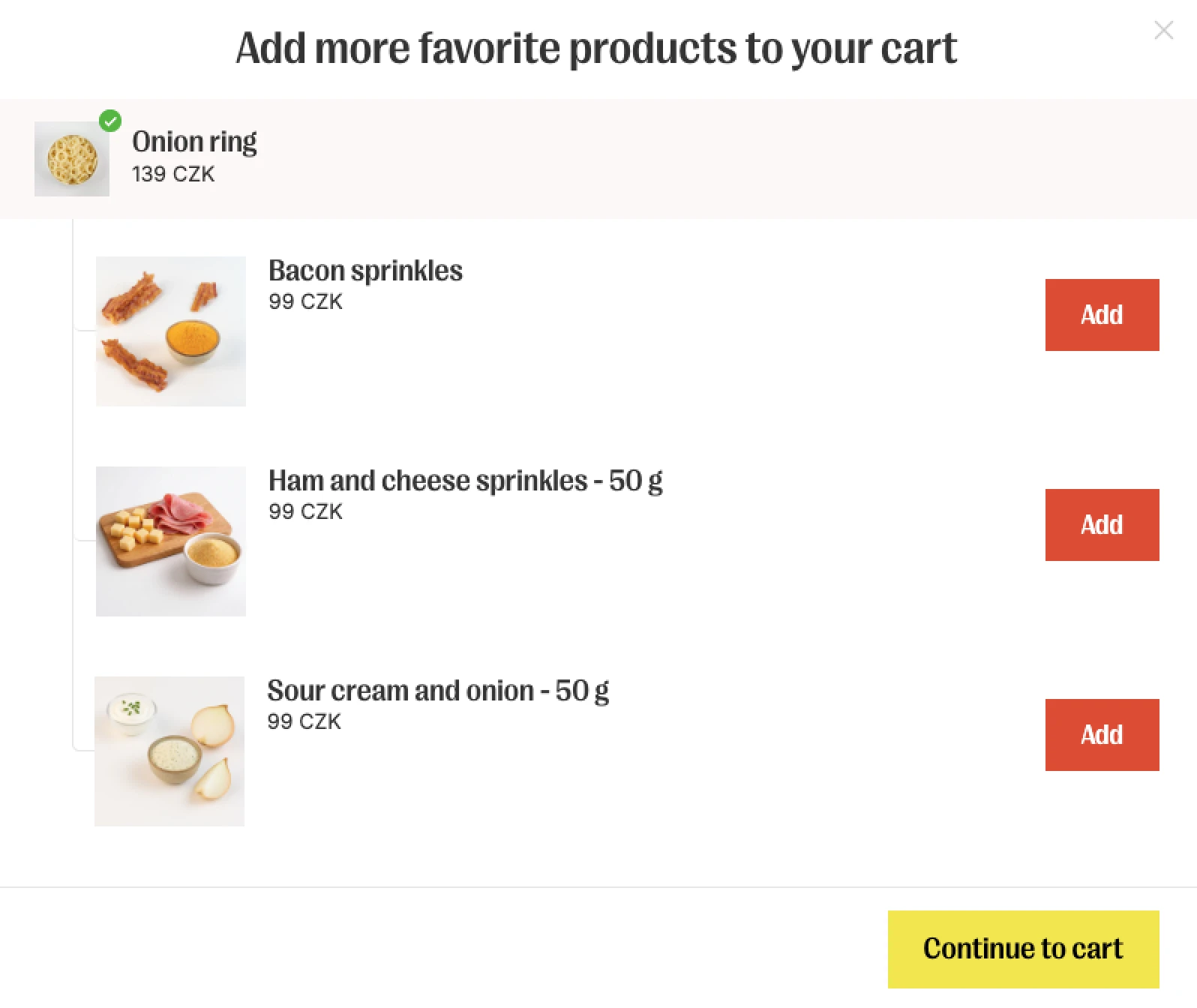 An example of the Gemini's recommendations which are often complementary products.