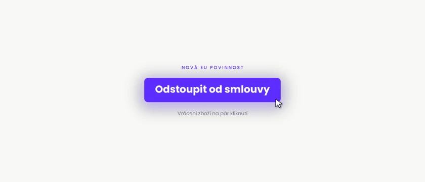 Odstupovací tlačítko na Shopify: splňte novou EU povinnost bez programátora