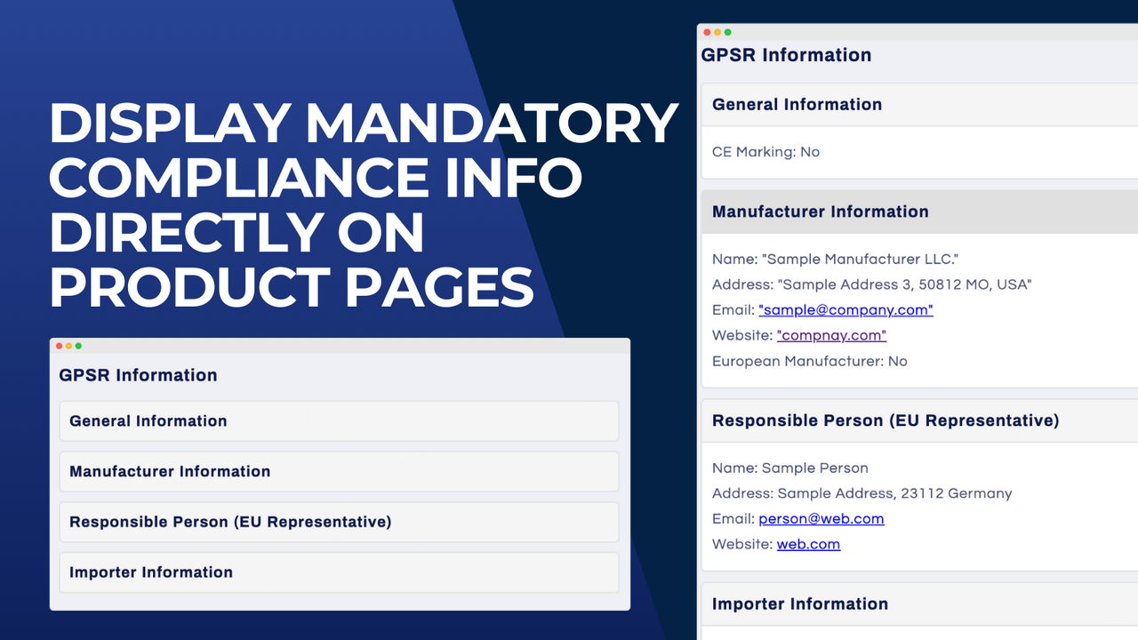 GCM | GPSR Compliance Manager