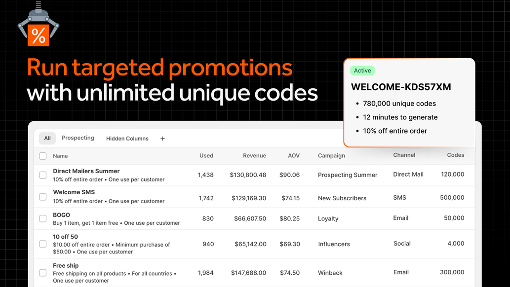 Bulk Discount Code Bot