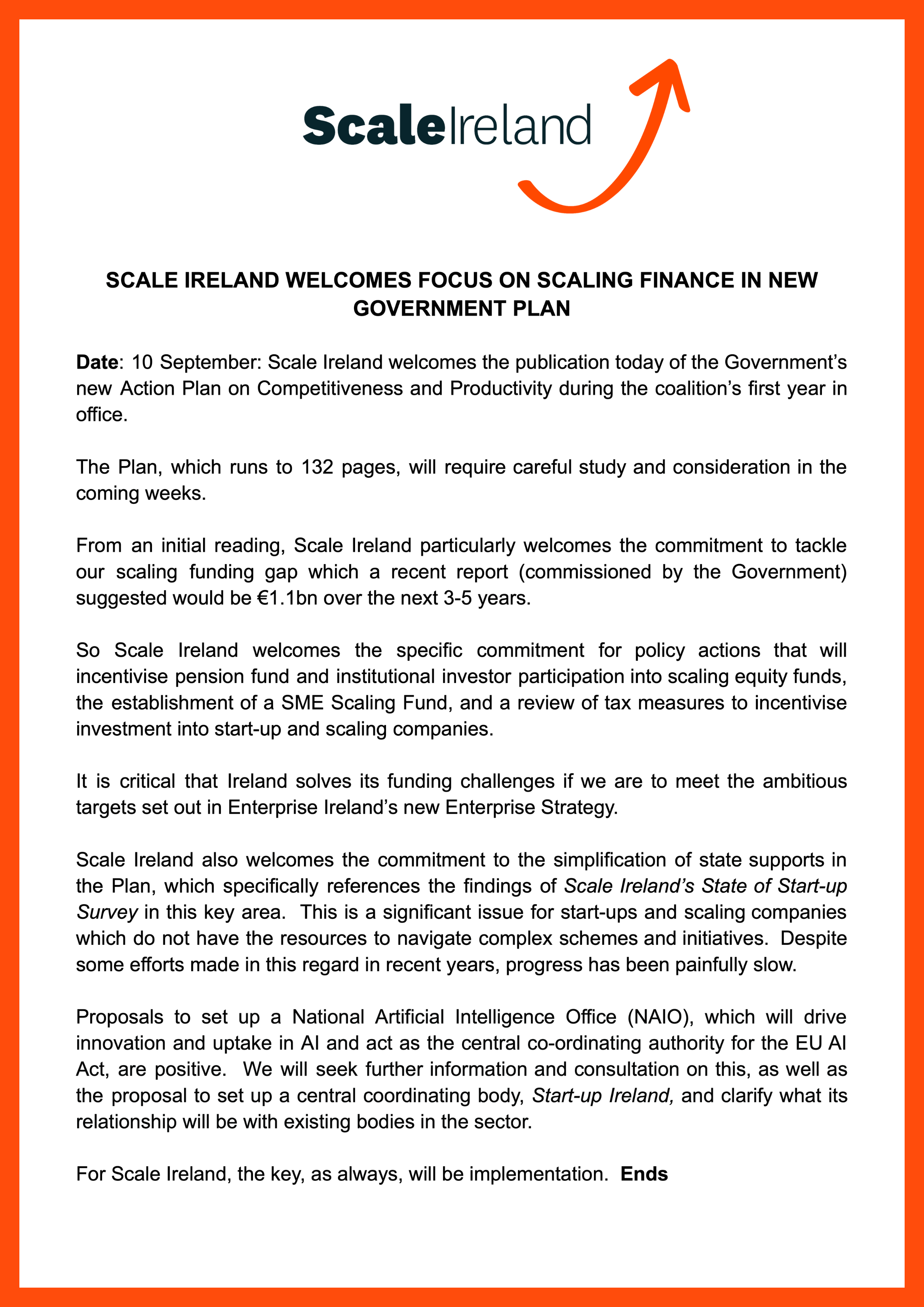 2025 SI response Competitiveness Plan