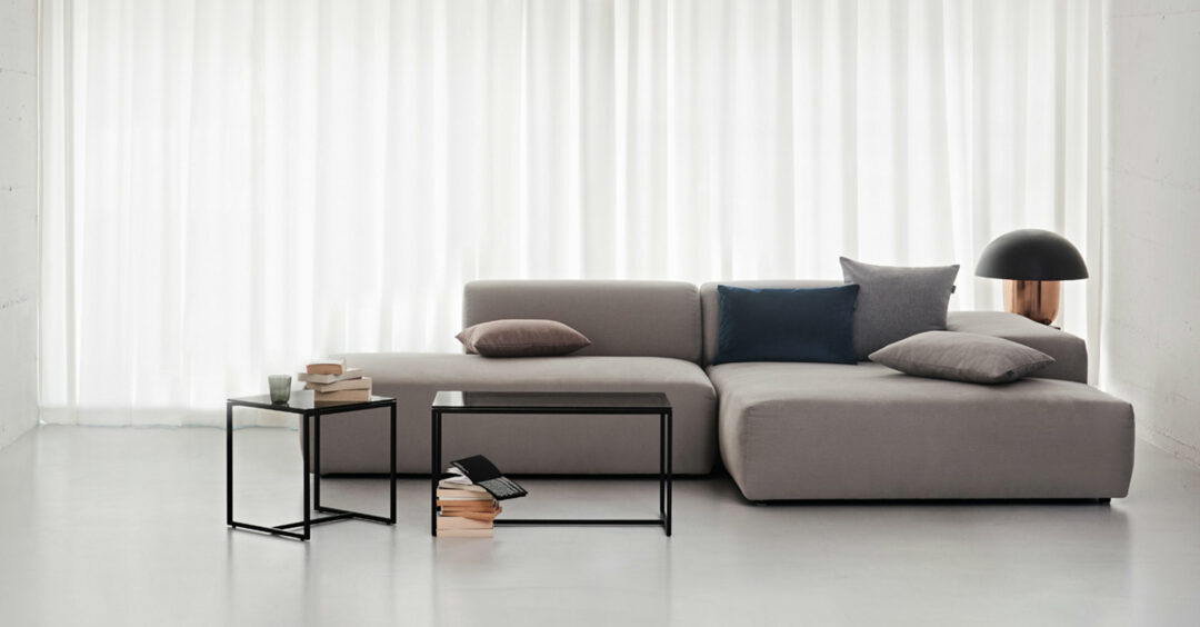 canapé convertible gris