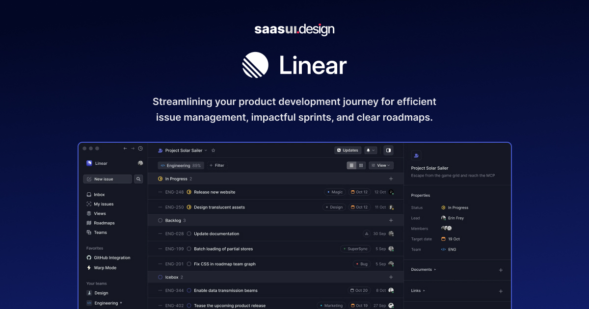 Linear screenshot 5