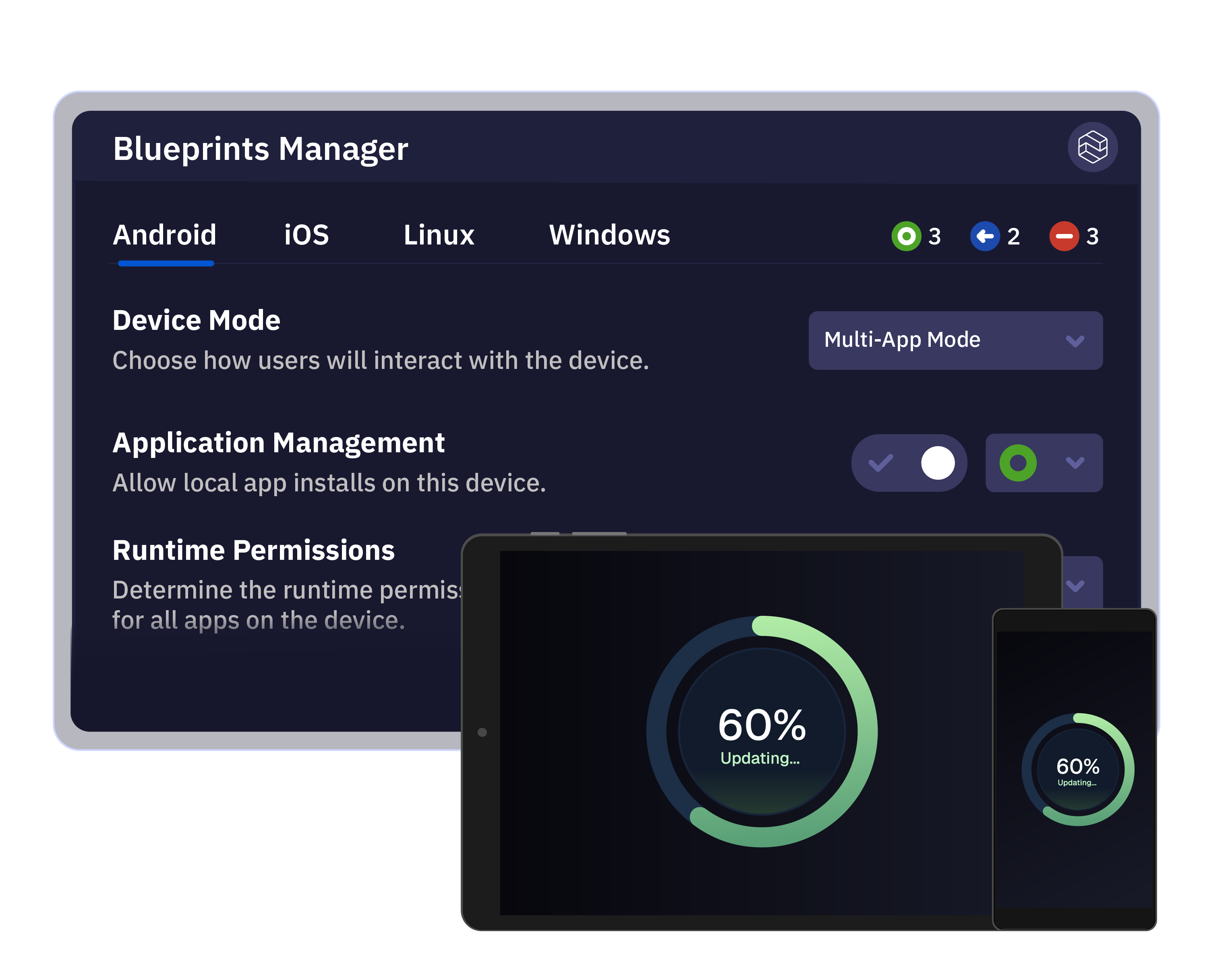 Esper device management features