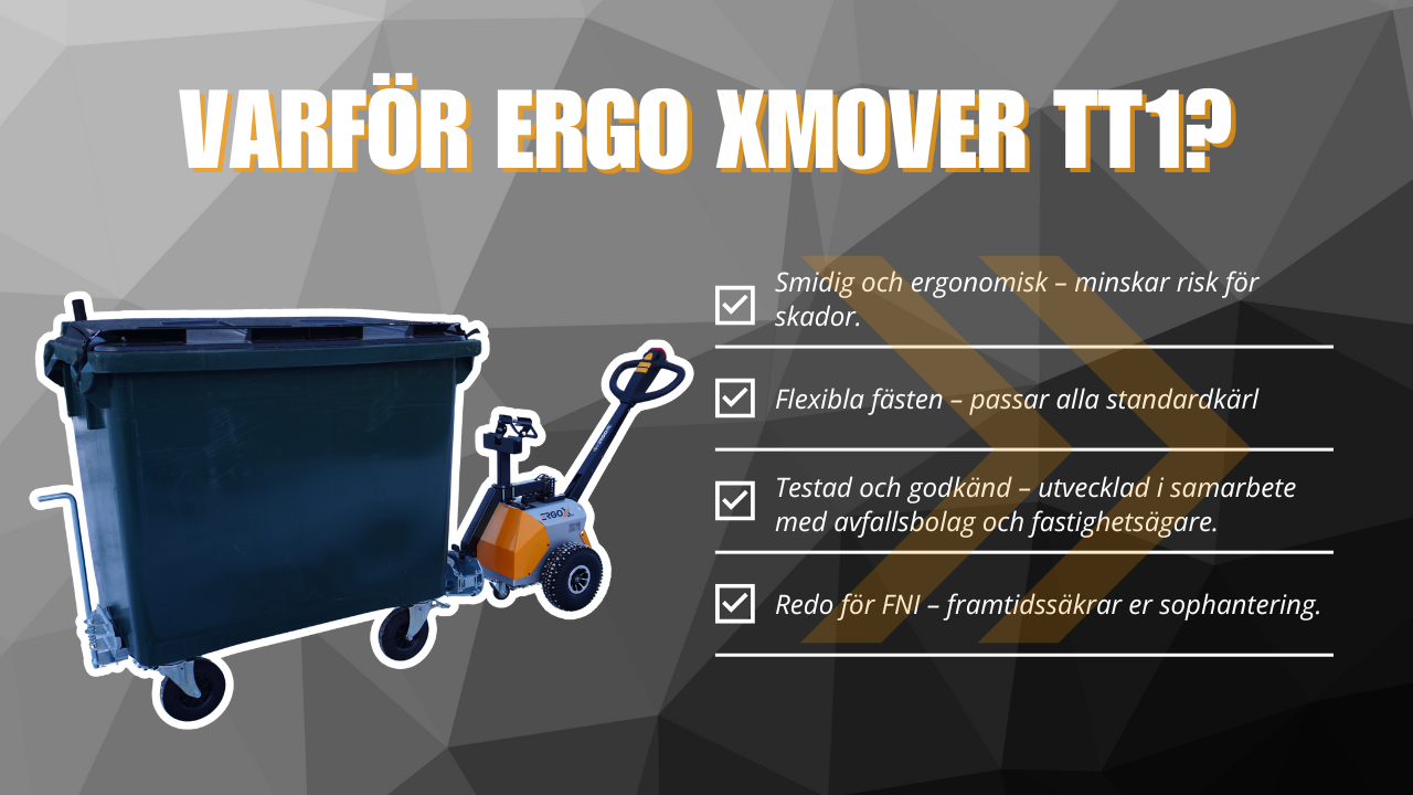 TT1 - dragaren för sopkärl klar för FNI