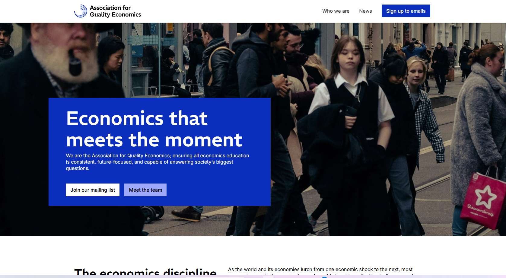 Association for Quality Economics