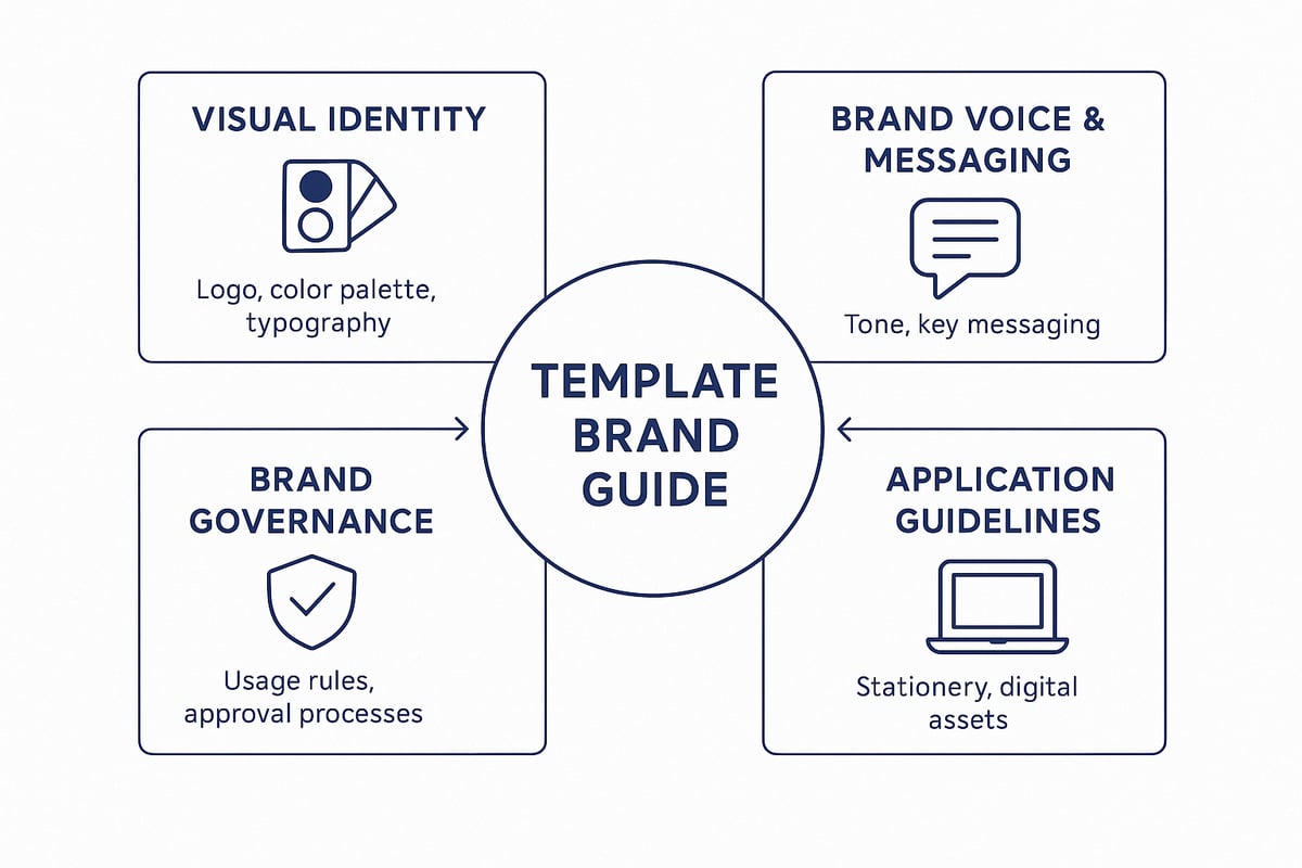 Core Components of a Modern Brand Guide Template