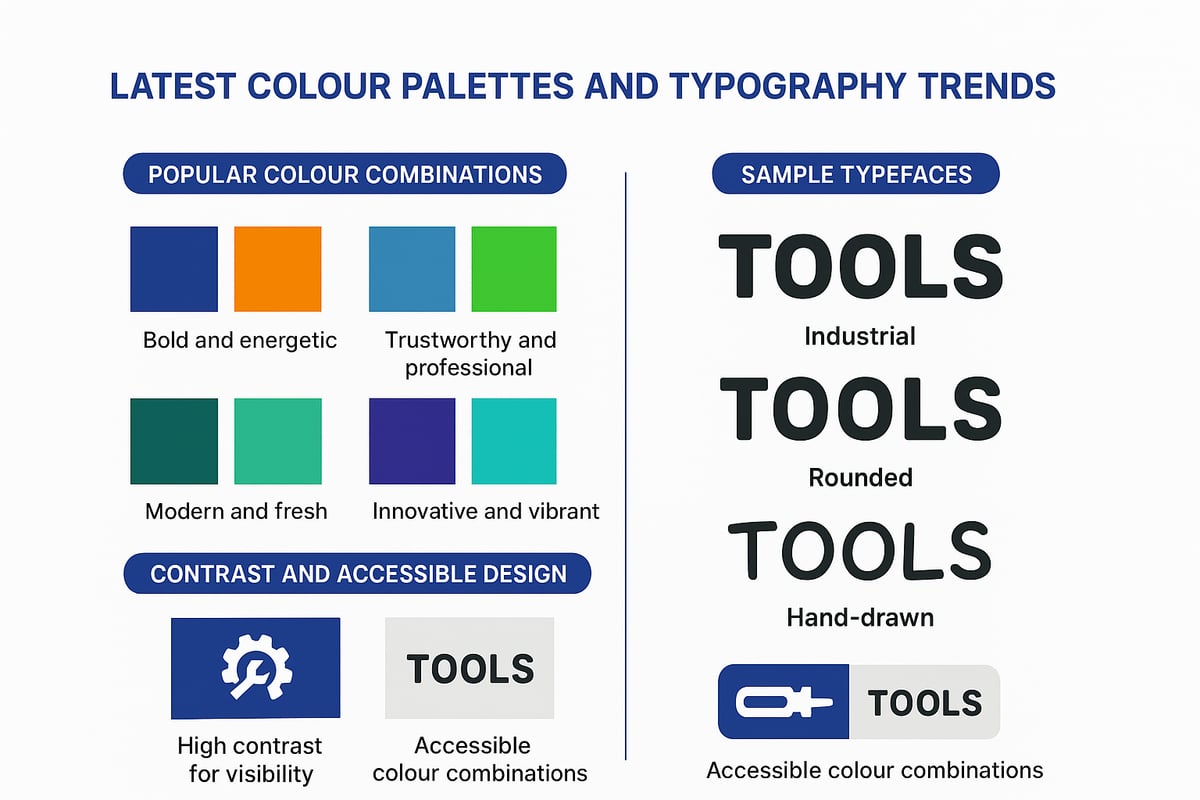 Colour Trends and Typography in Tools Logos