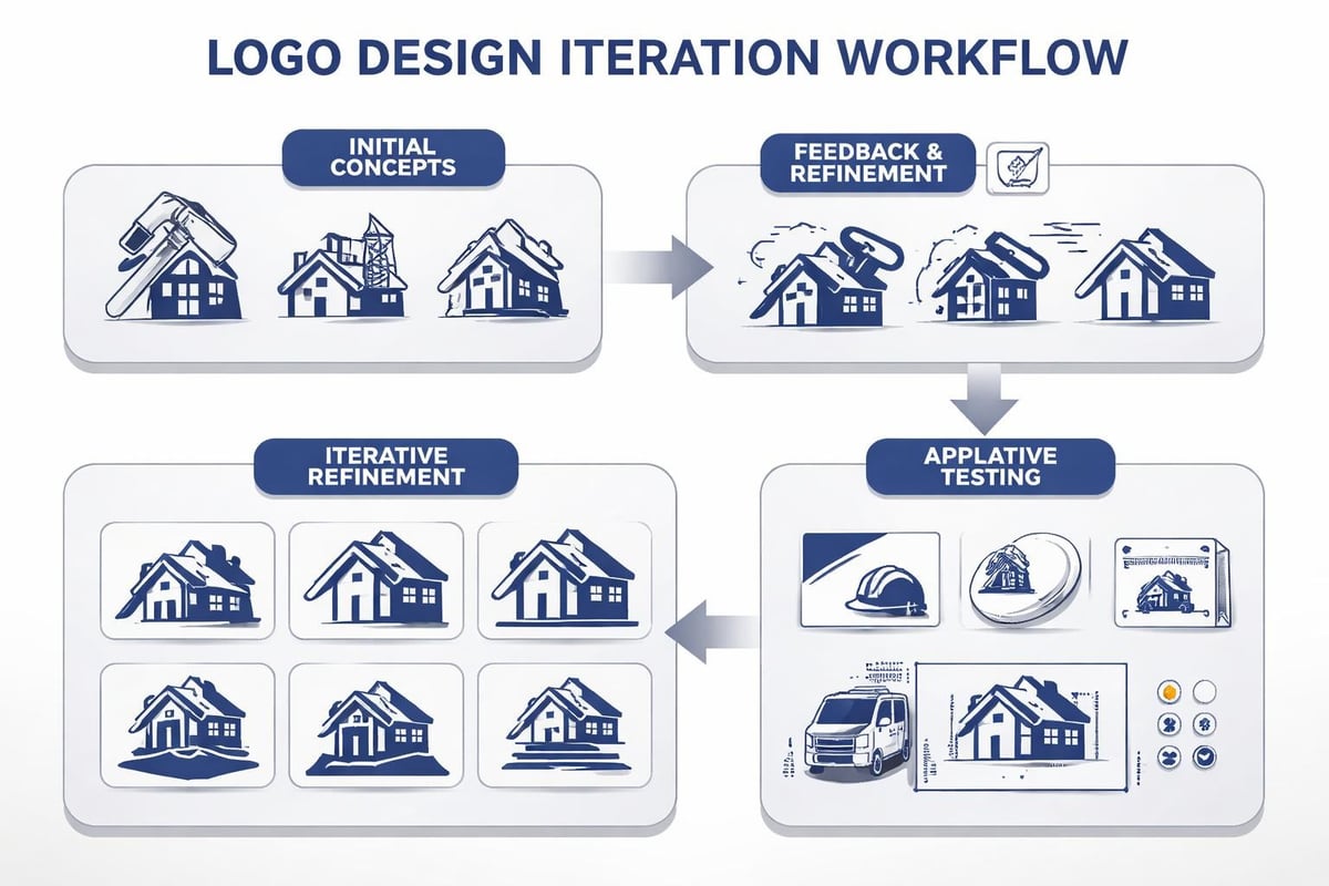 Logo refinement iteration process