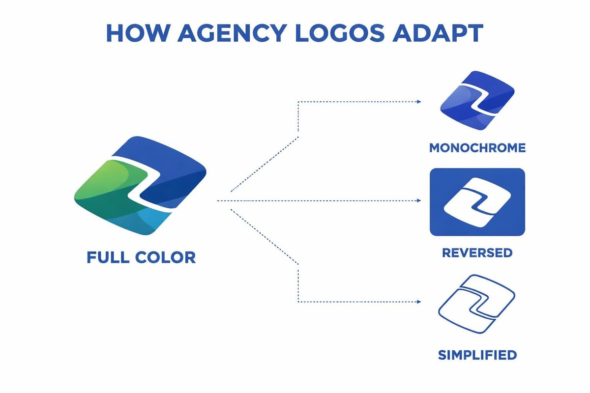 Logo application variations