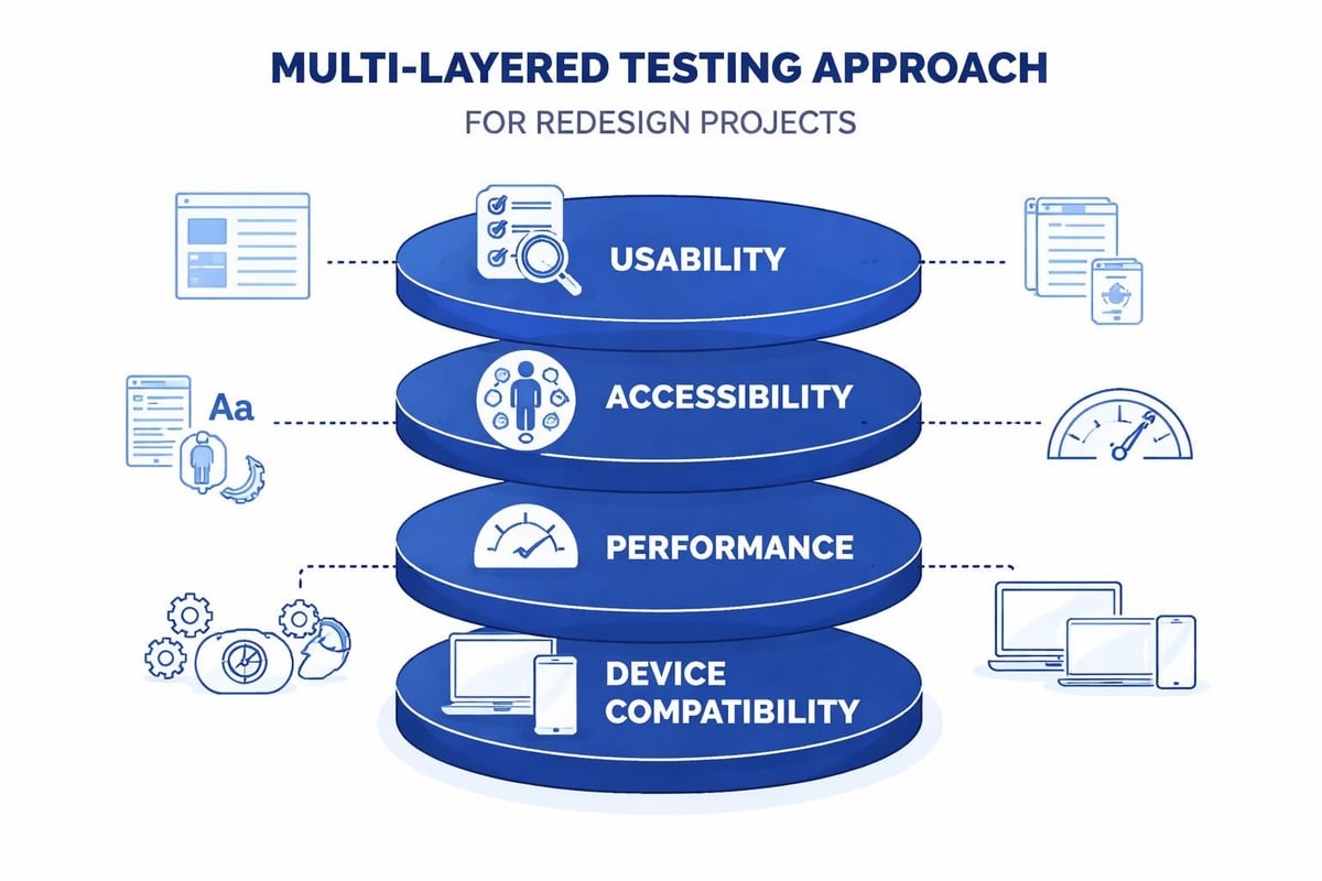 Testing methodology layers