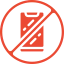 mobile phone stop calls icon