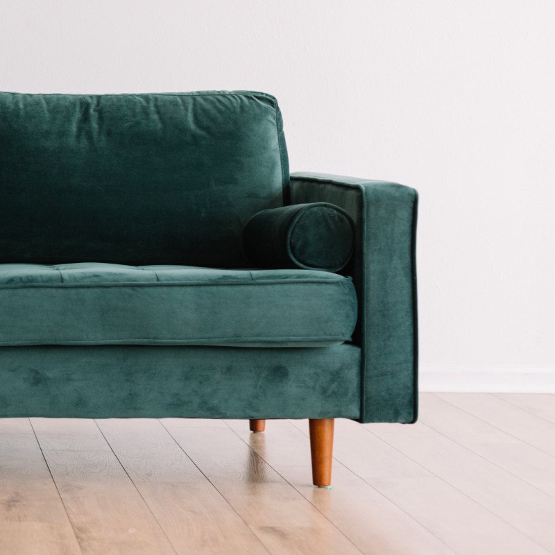 Image of green couch