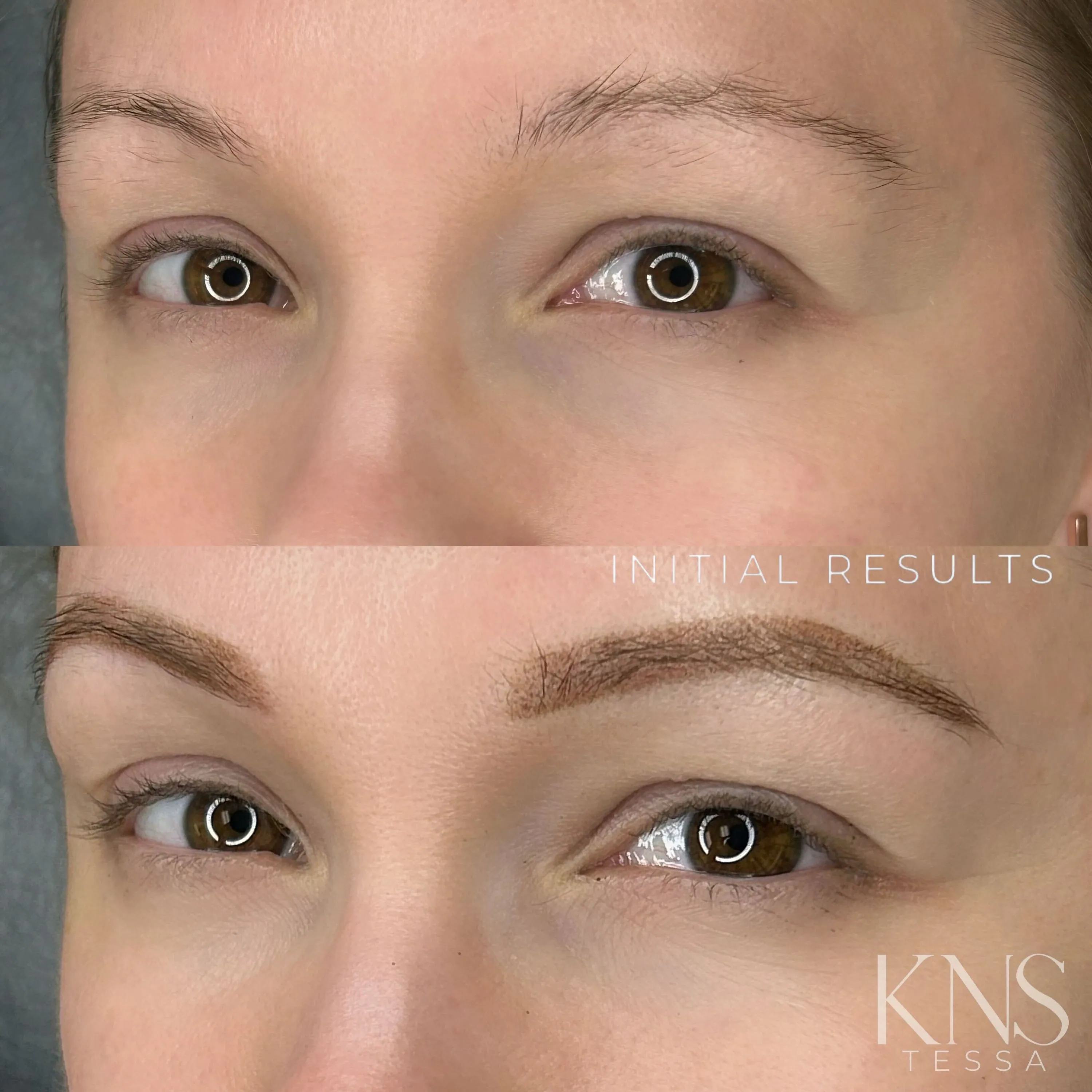 Powderbrow initial results for thin eyebrows — Kendra Neal Studio