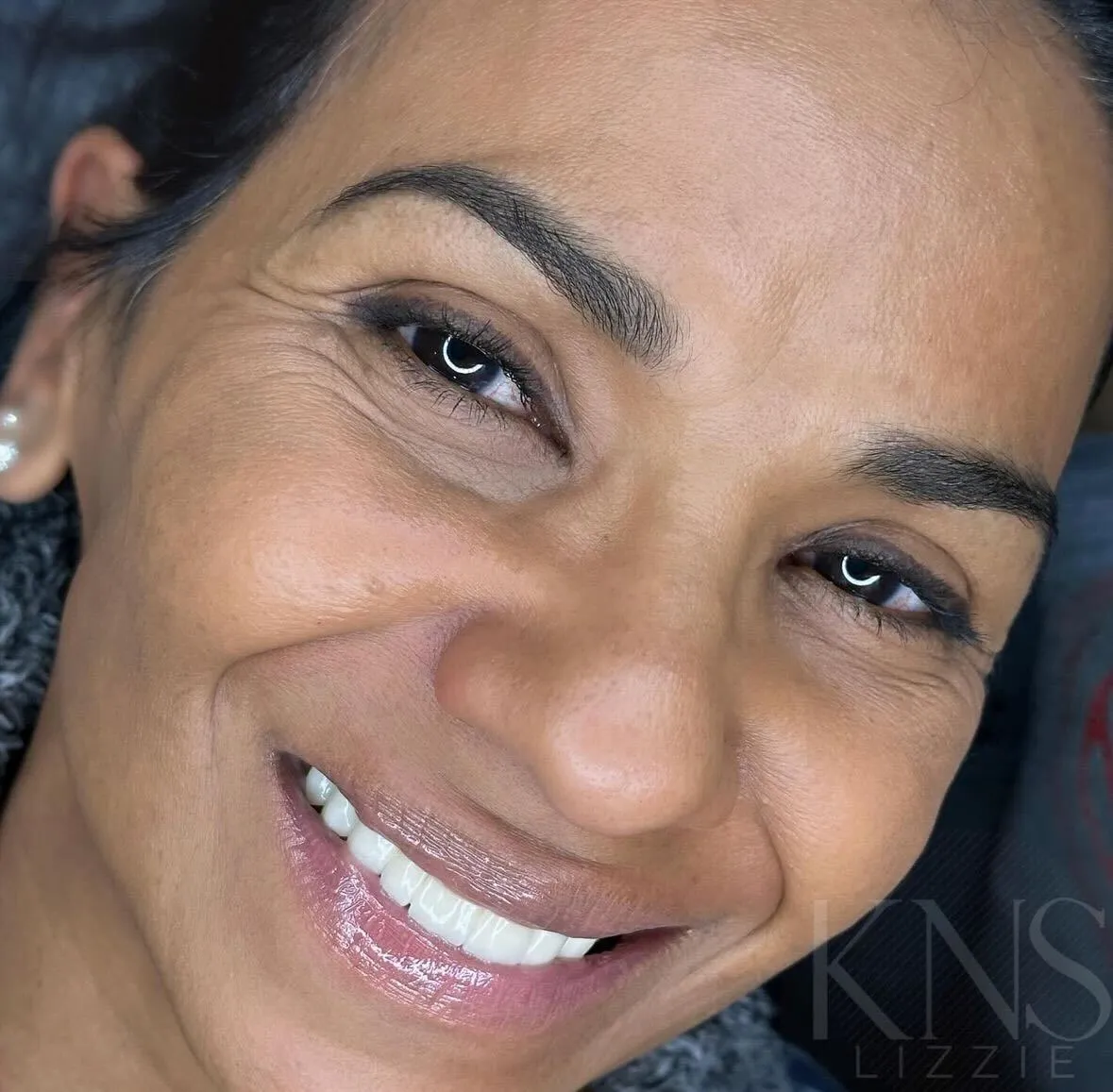 Nanobrow healed result on a deeper skin tone — Kendra Neal Studio