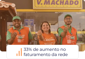 Postos V Machado - 33% de aumento no faturamento da rede
