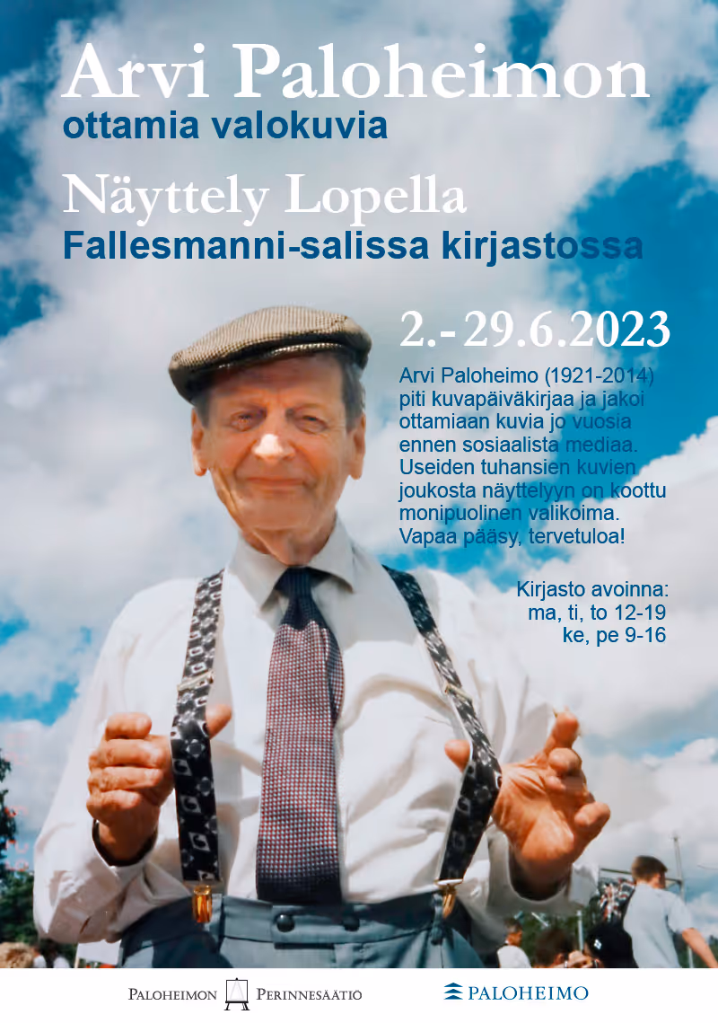 Arvo Paloheimon näyttely juliste loppi
