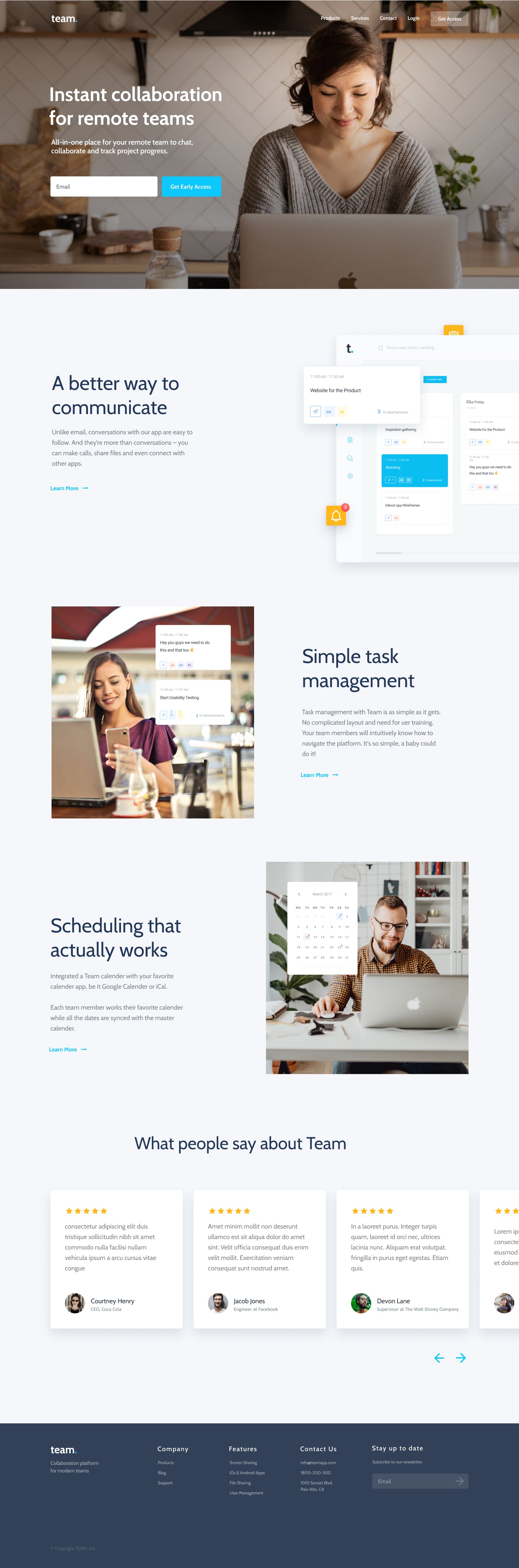A screenshot of web page