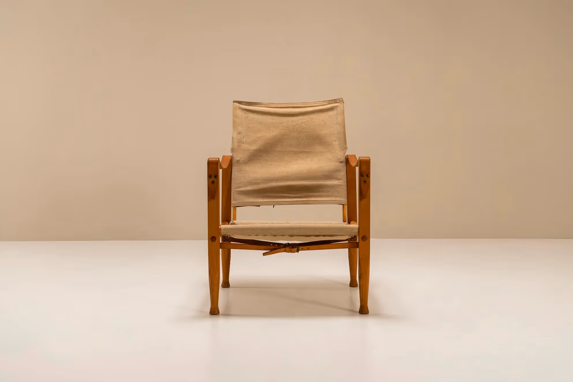 Kaare Klint 'Safari' Lounge Chair for Red Rasmussen, Denmark 1960s