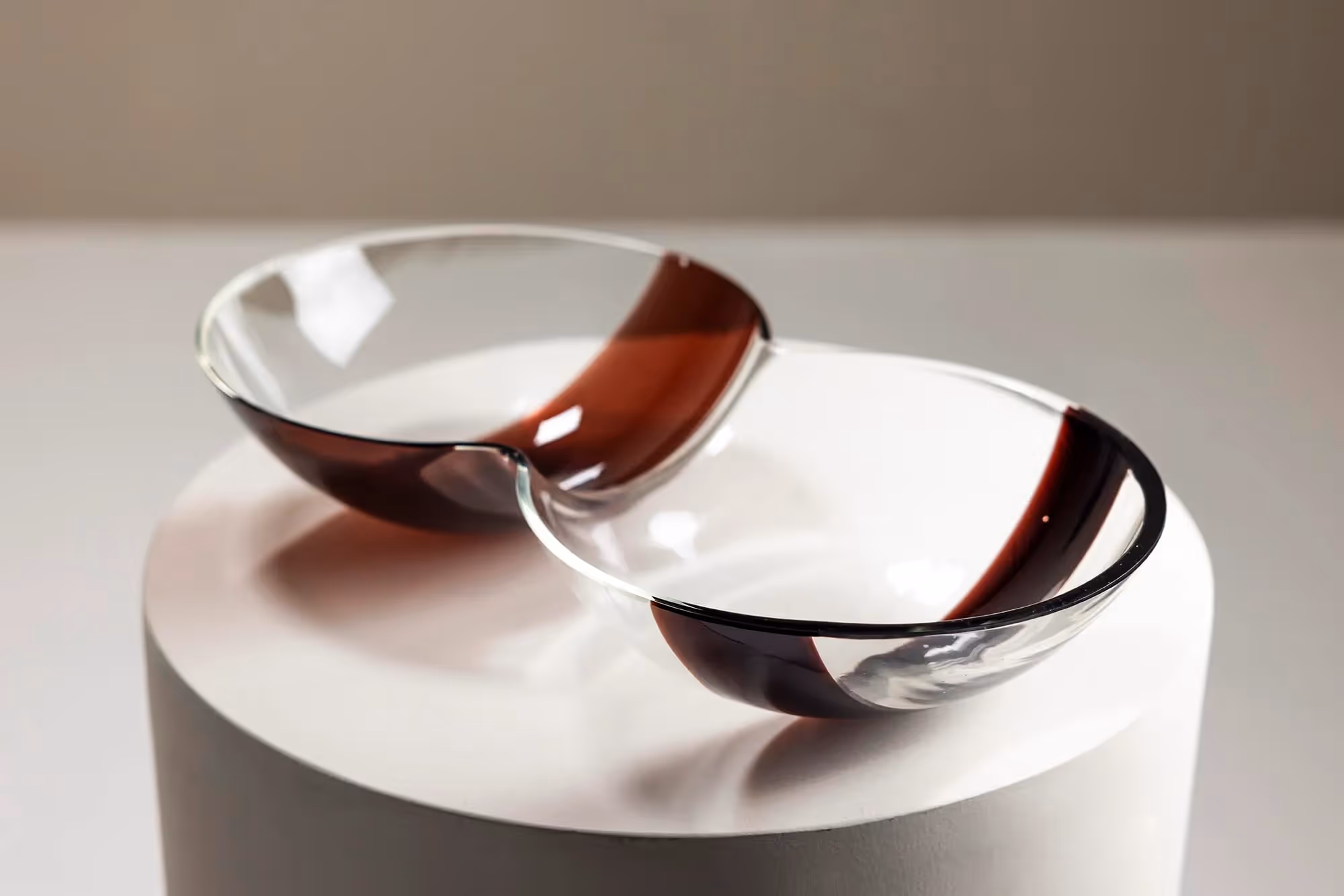 Transparent Glass Bowl, Mod. S505, Mazzega Catalog n9, Italy 1970s