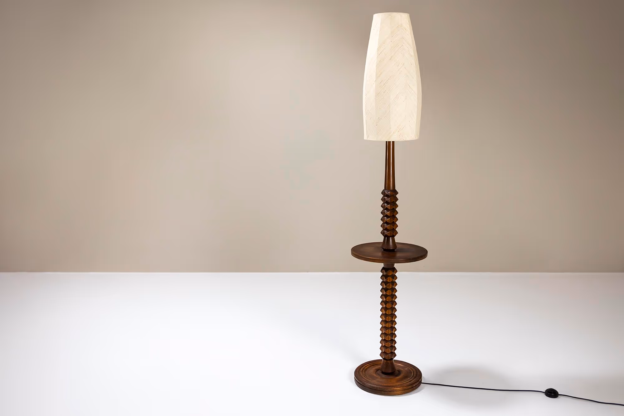 French brutalist vintage floorlamp