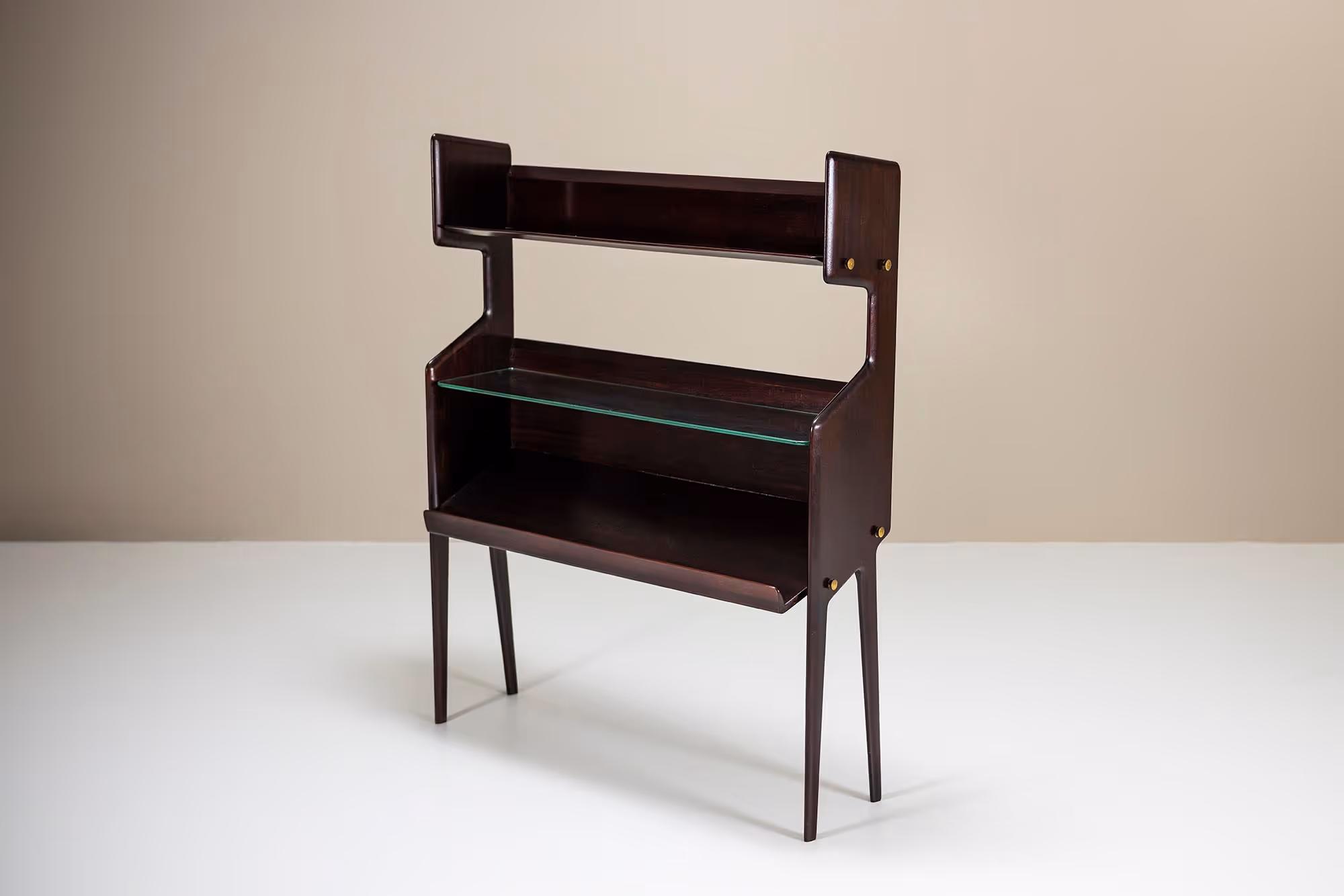 ico parisi bookcase in mahogany