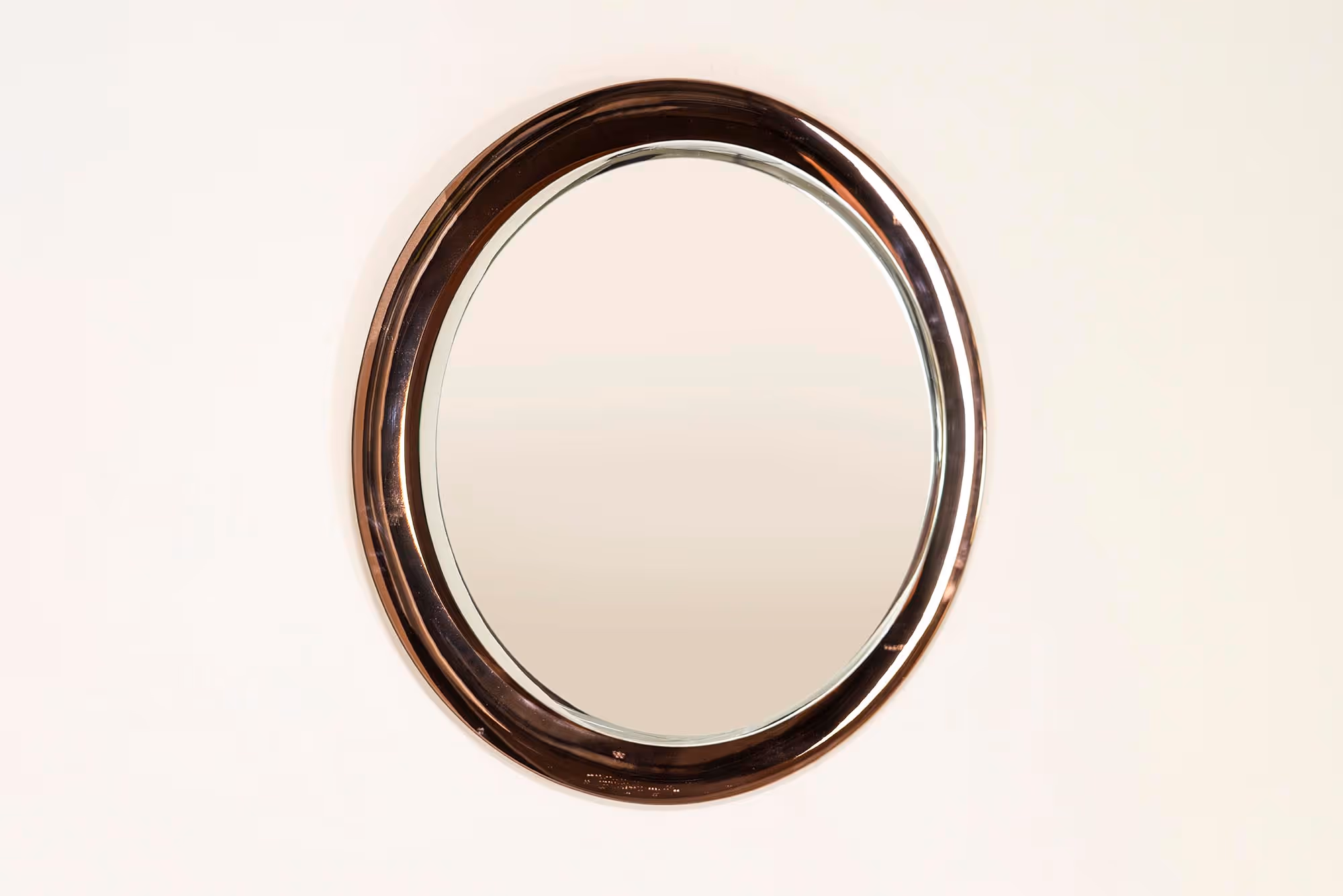 Italian vintage rose gold mirror