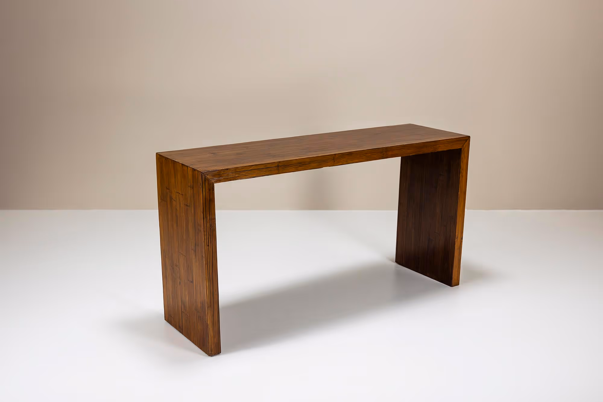 vintage Belgium bamboo console