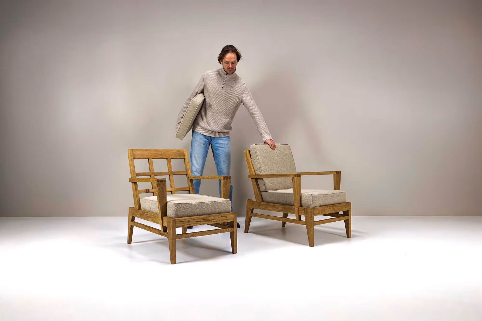 Lieuvin Rene Gabriel Lounge Chairs