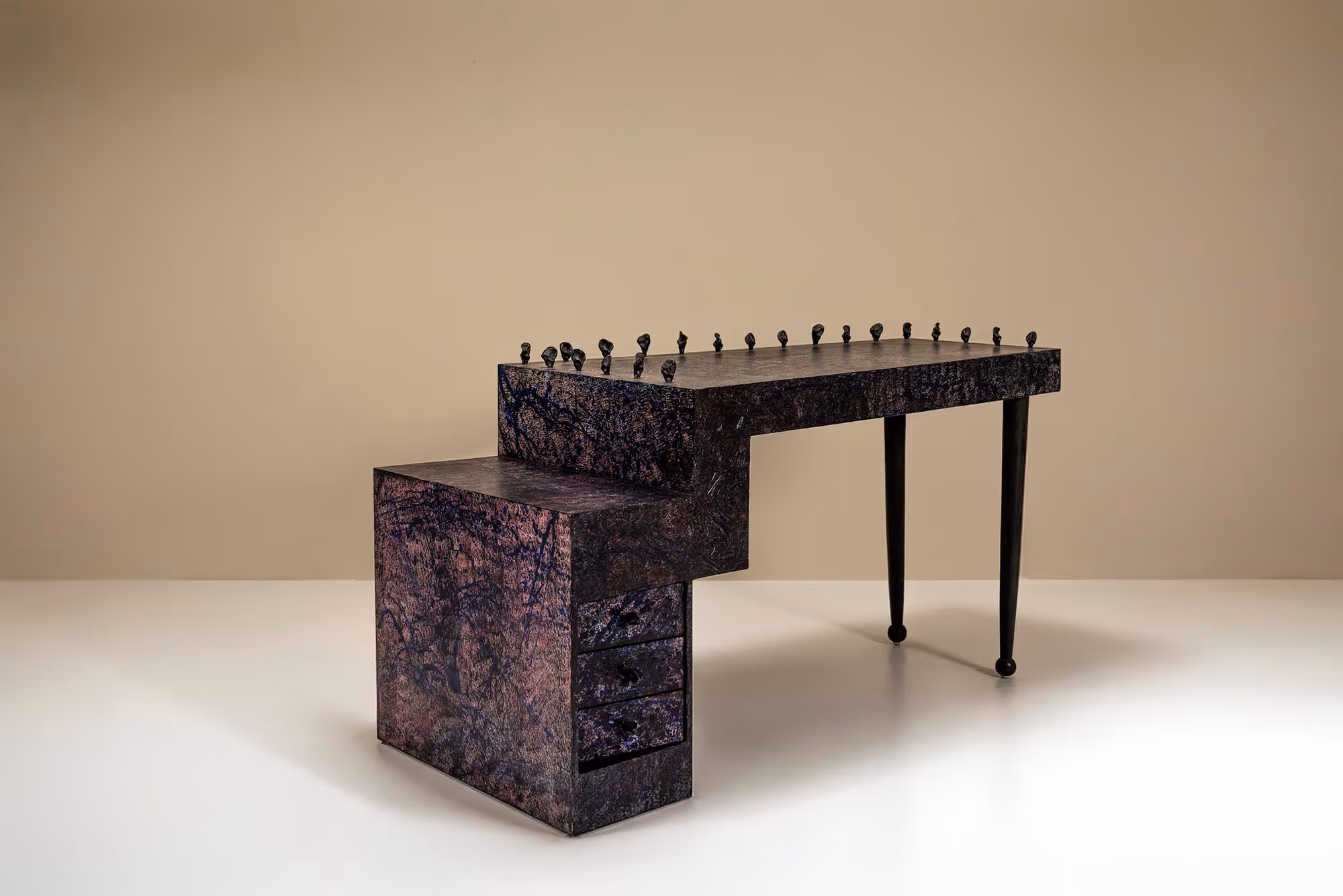 Sculptural Postmodern Writing Desk