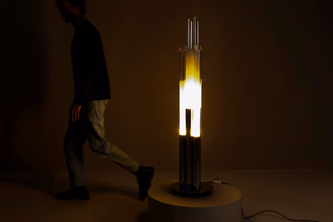 italian vintage mazzega floorlamp