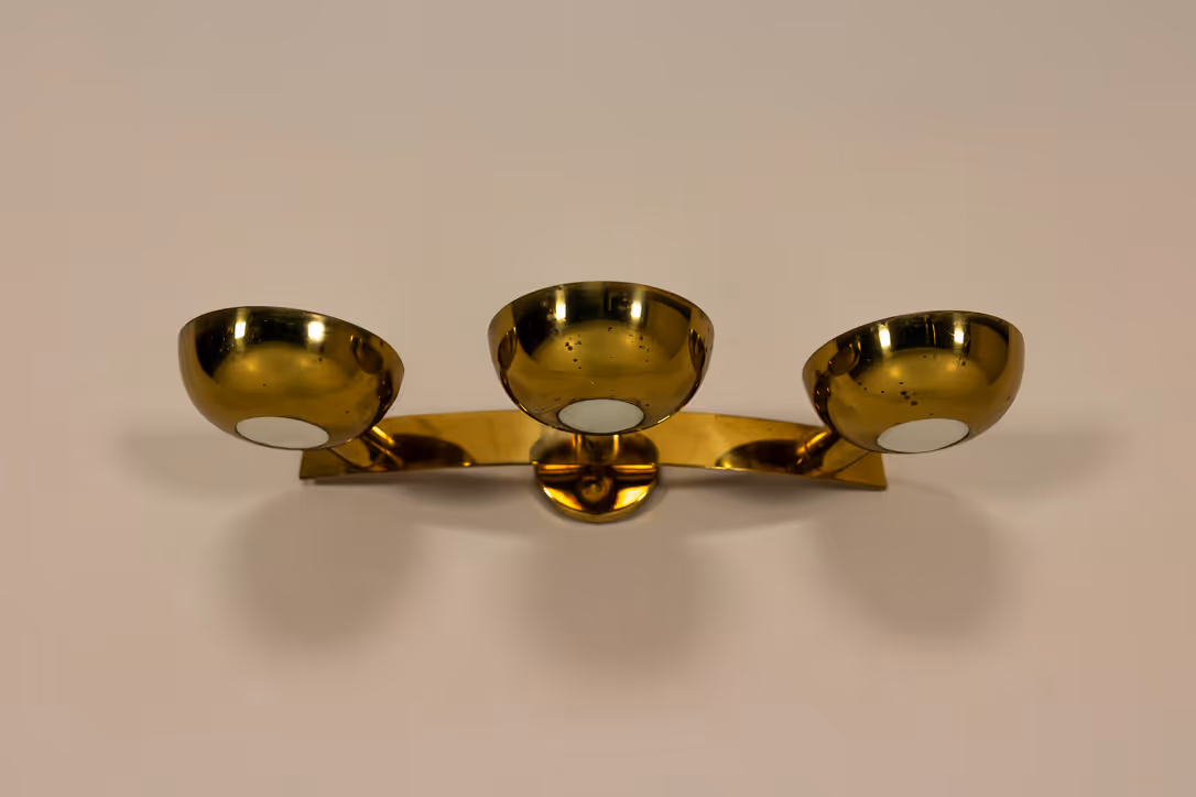 italian vintage brass sarfatti lamp