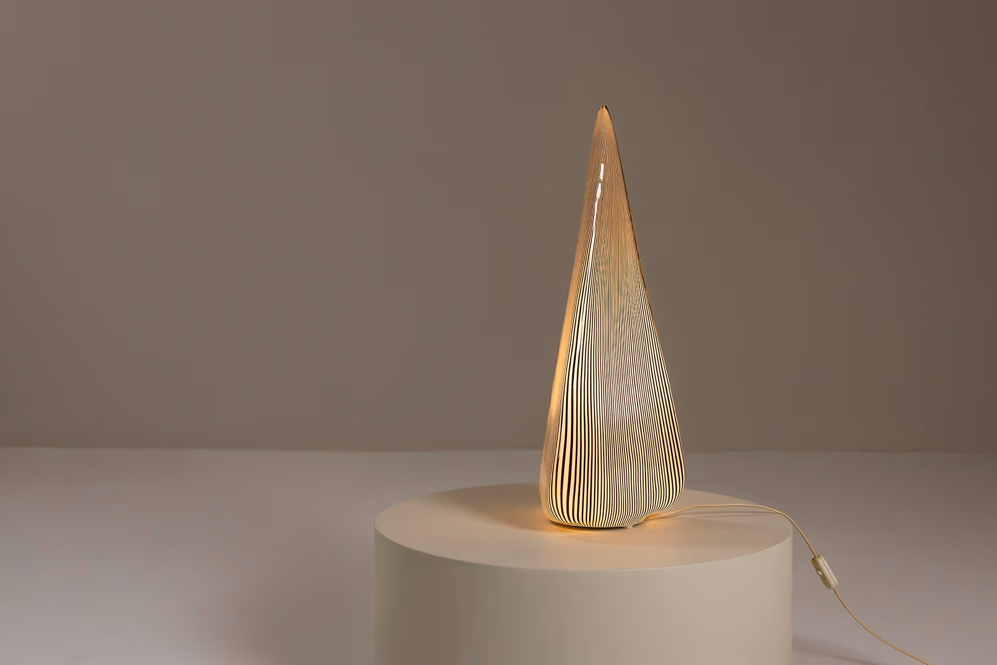 Italian Vintage Table Lamp in Murano Glass