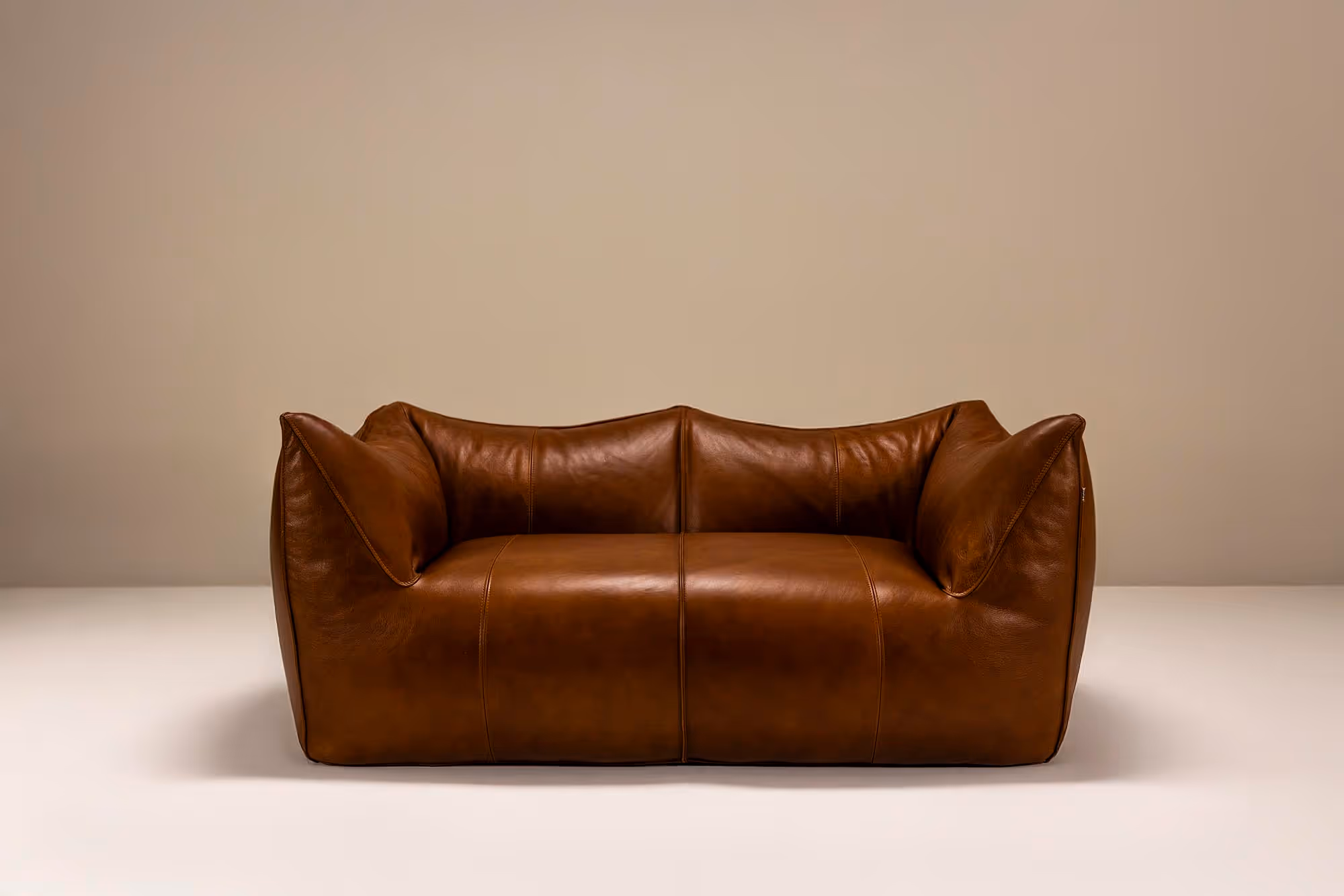 mario bellini bambole sofa in leather