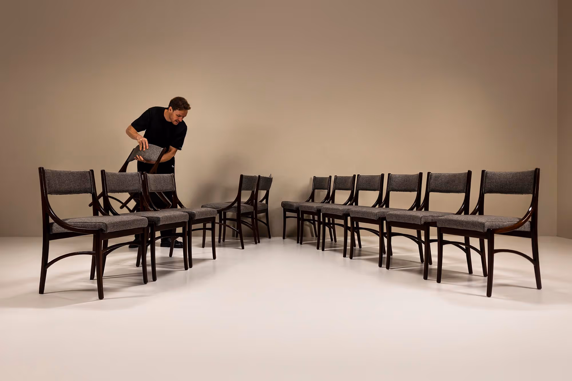 ico parisi model 110 vintage dining chairs