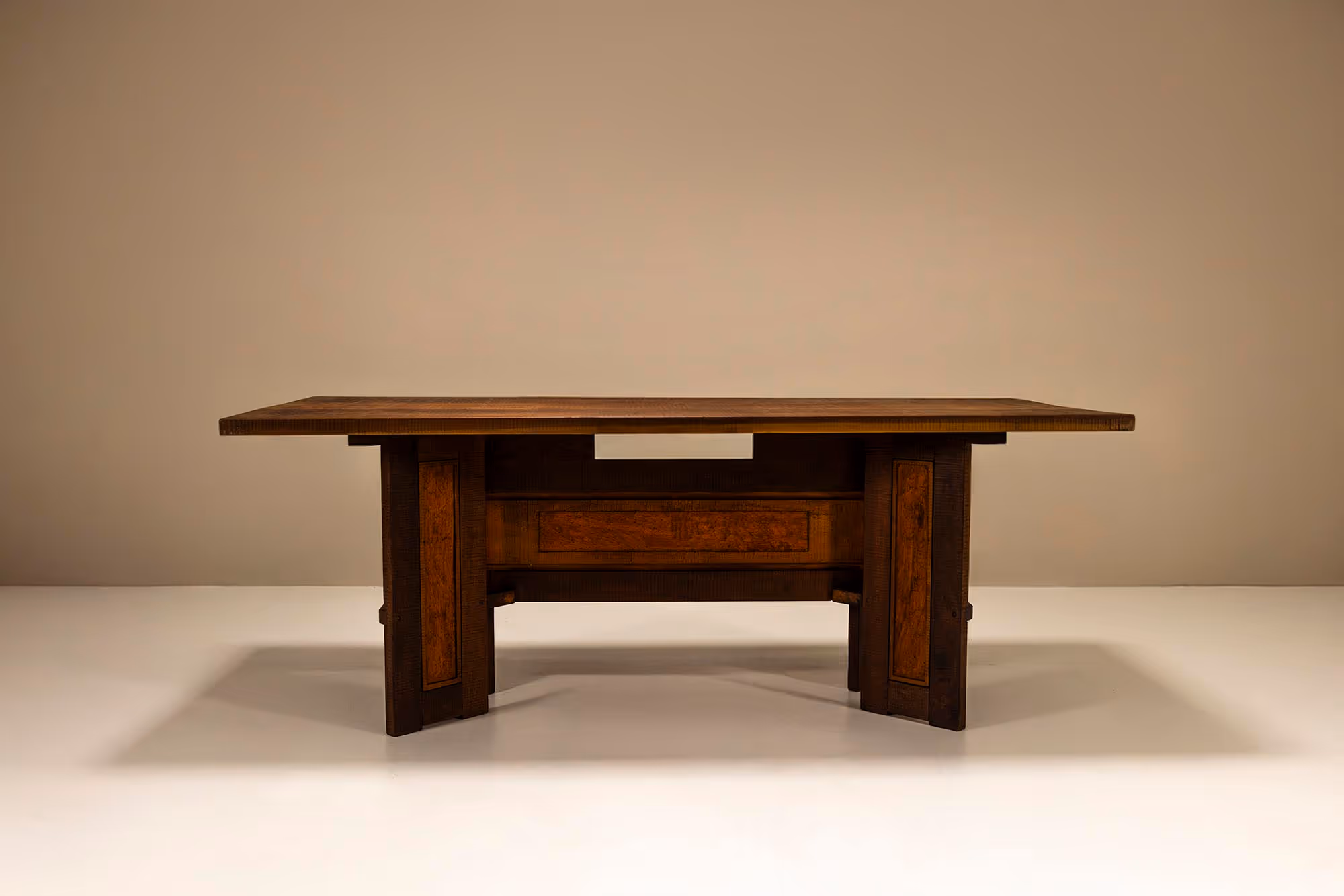vintage brutalist italian dining room table