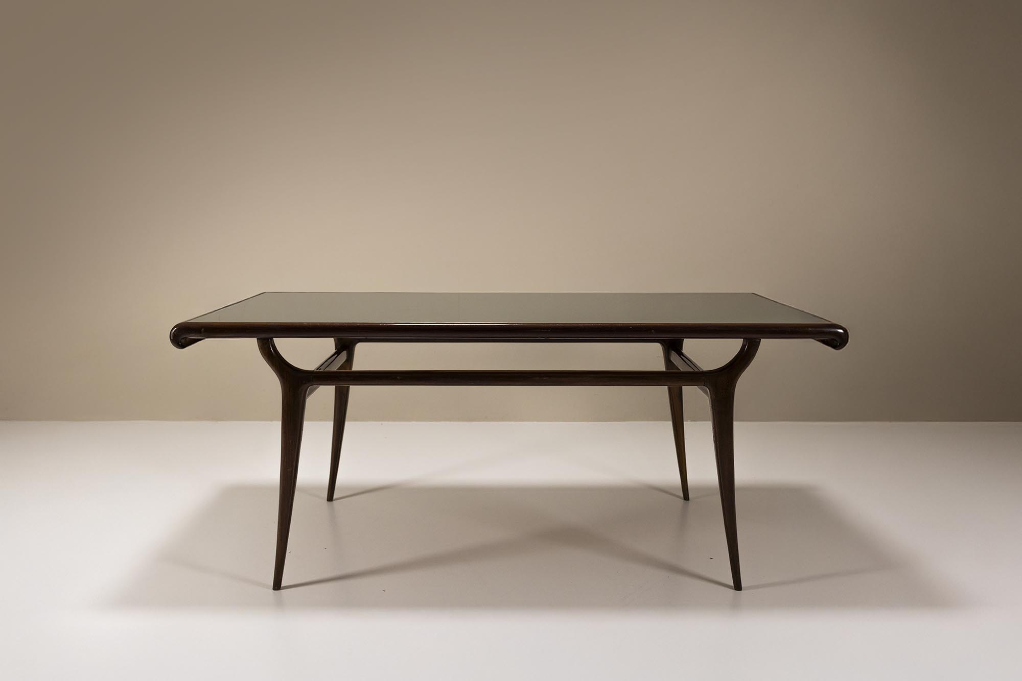 mahogany vintage dining table italian