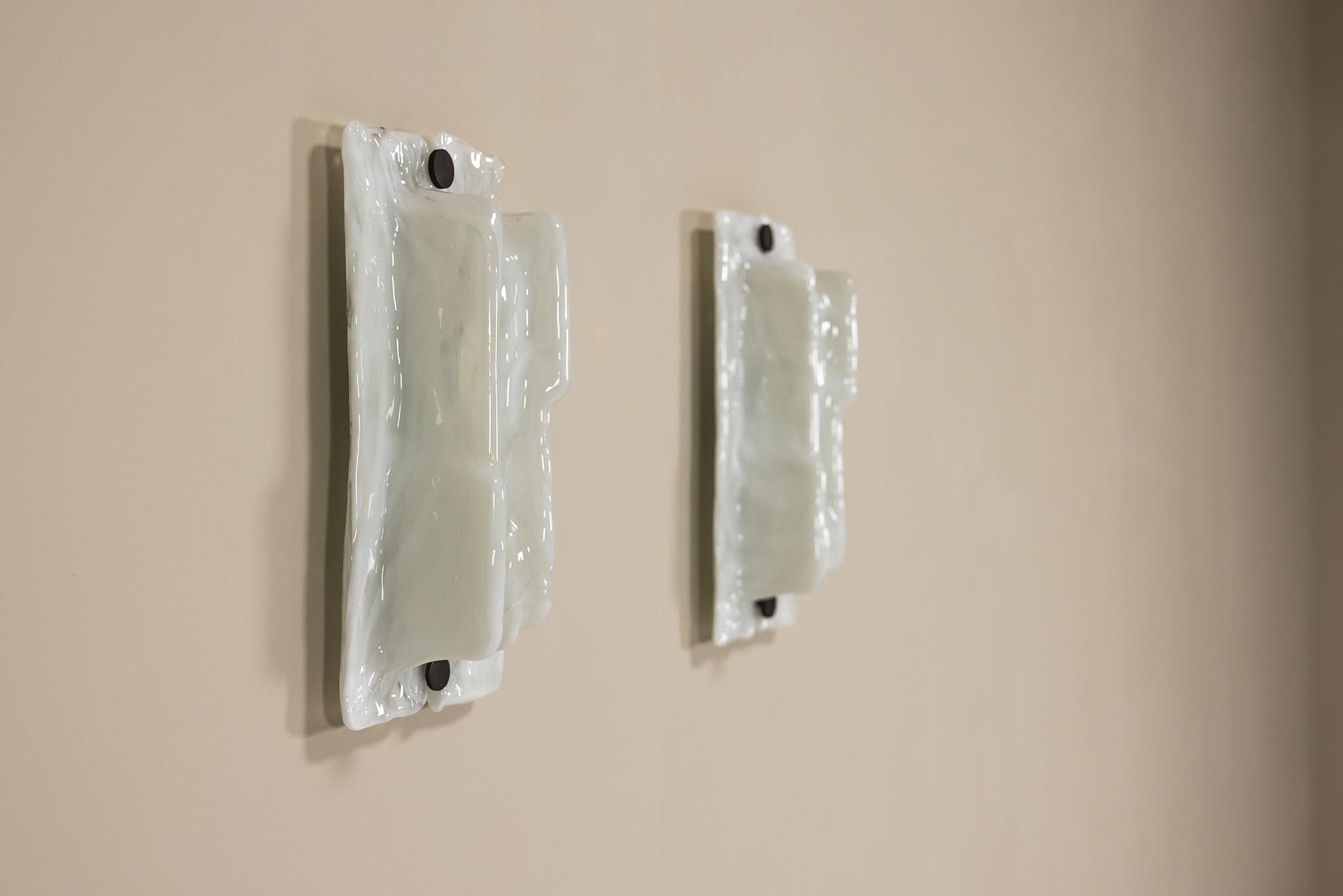 Pair of Wall Appliques by Toni Zuccheri for Venini, Italy 1970s