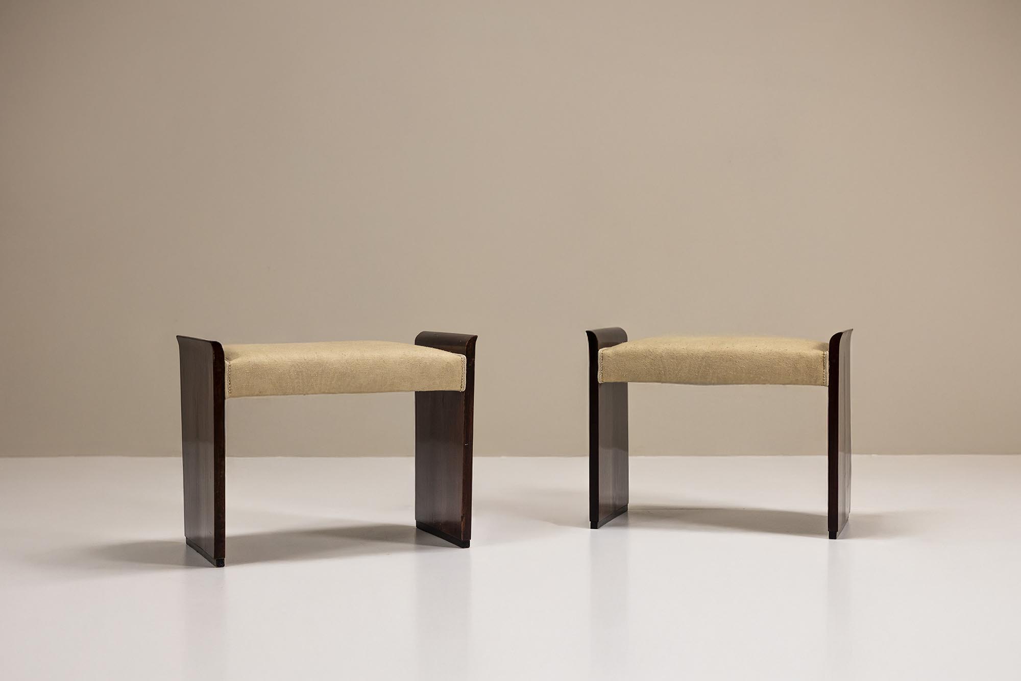 jacques adnet style art deco stools