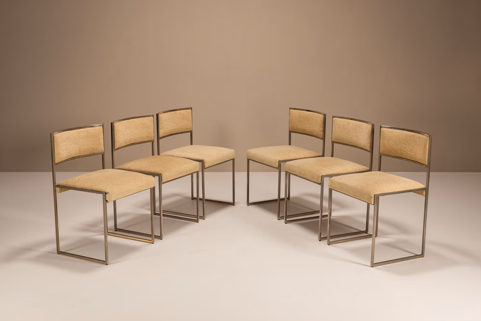 Willy Rizzo Dining Room Chairs Italian Vintage