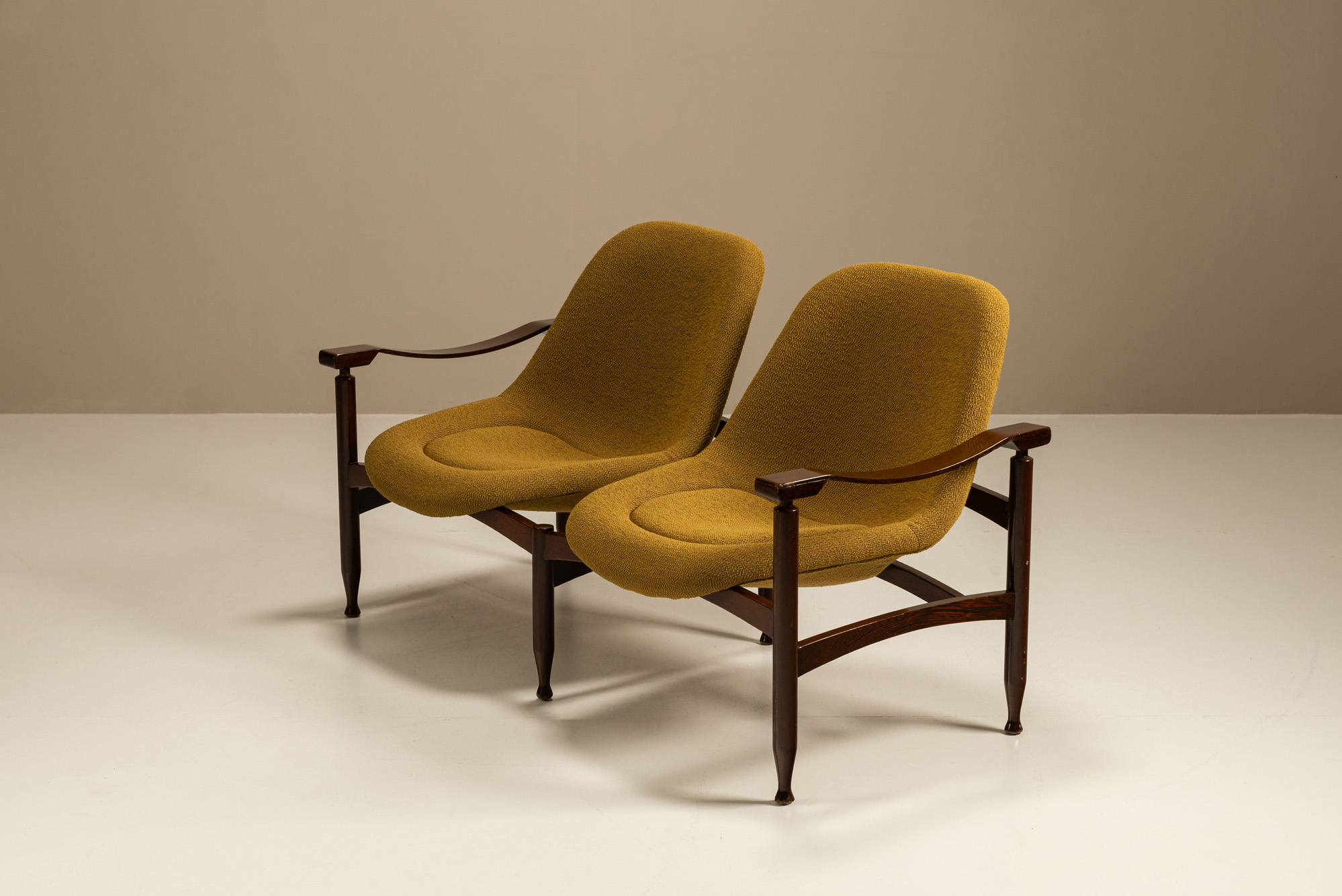 Italian vintage Busnelli Tiki bench