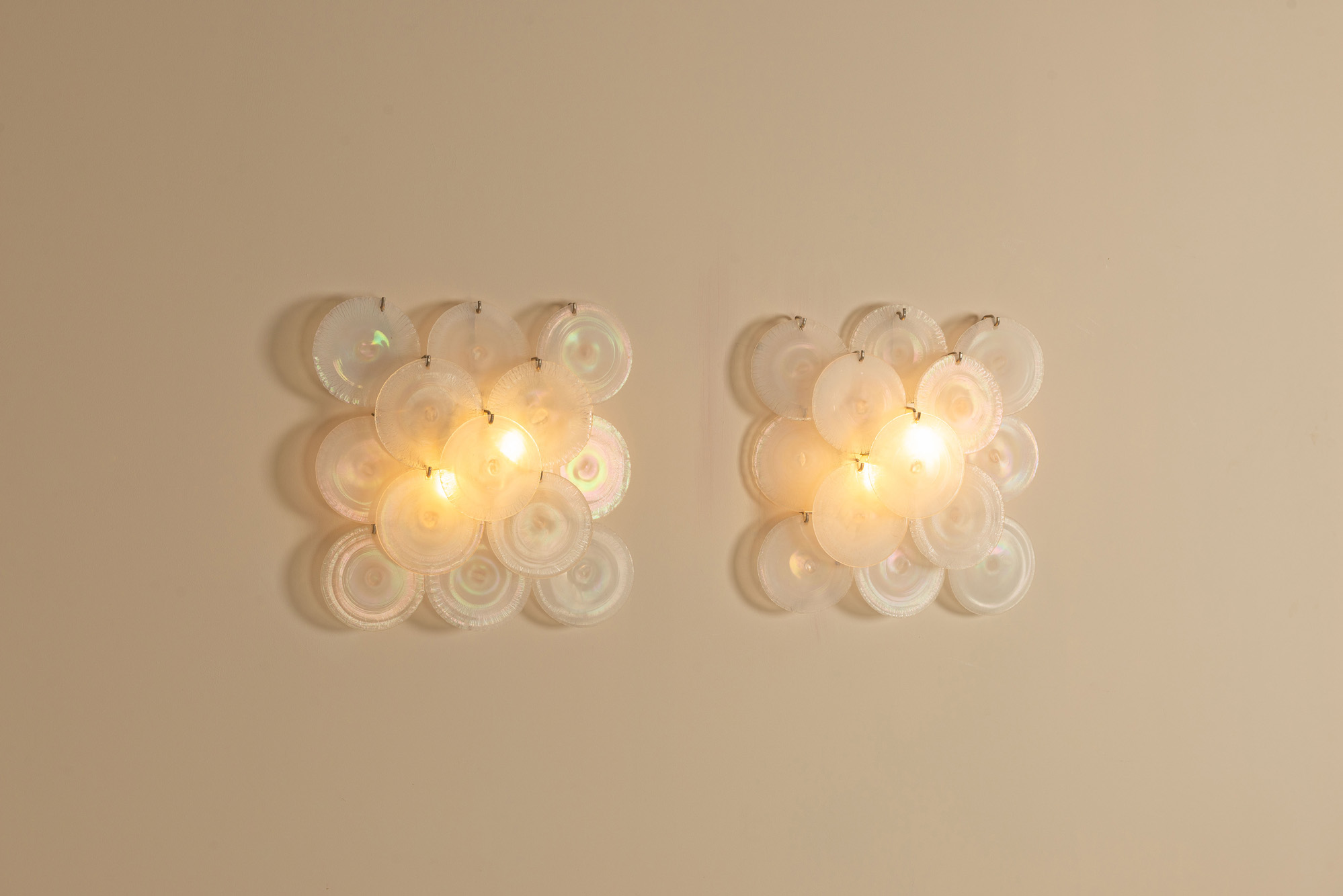 Carlo Nason Murano Glass LP 235 Wall Lamps