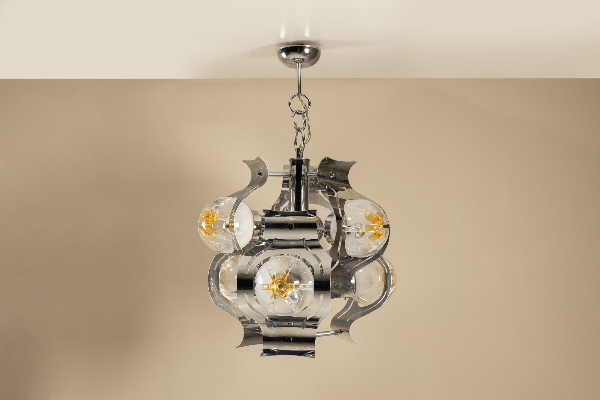 italian vintage mazzega chandelier