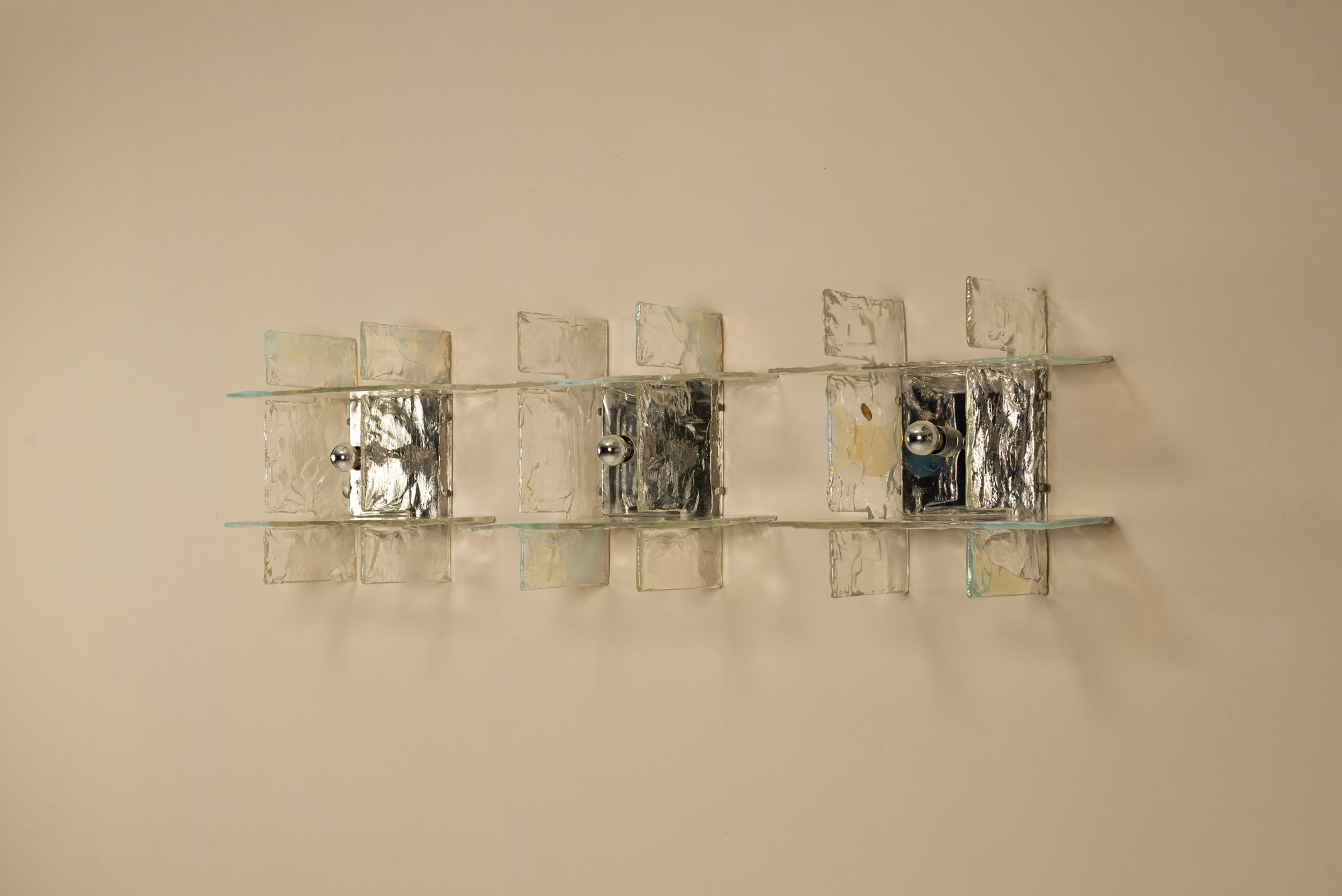Carlo Nason Mazzega Murano Glass Wall Lights